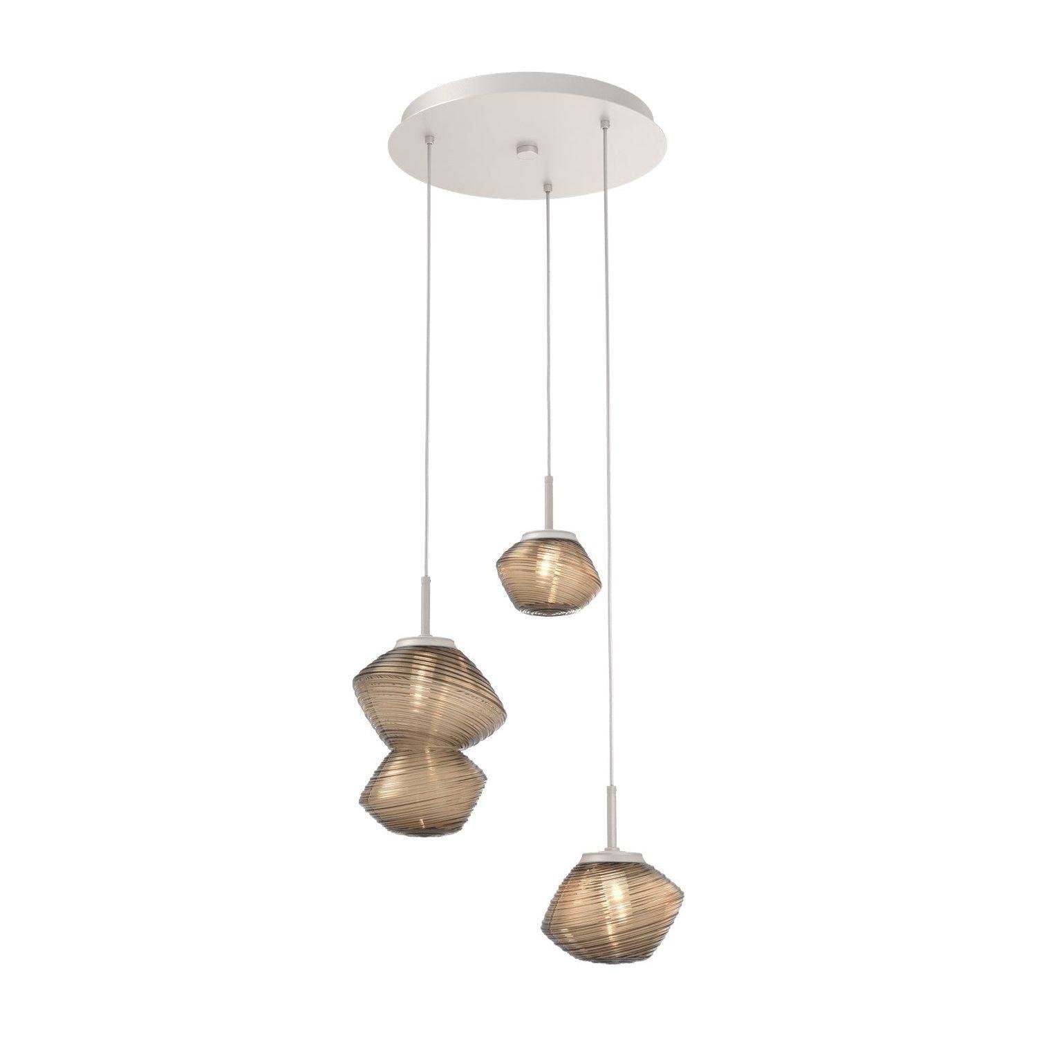 Hammerton Studio - Mesa 3 Light Multi-Light Pendant - CHB0089-03-BS-B-C01-L1 - Canada Light Shop