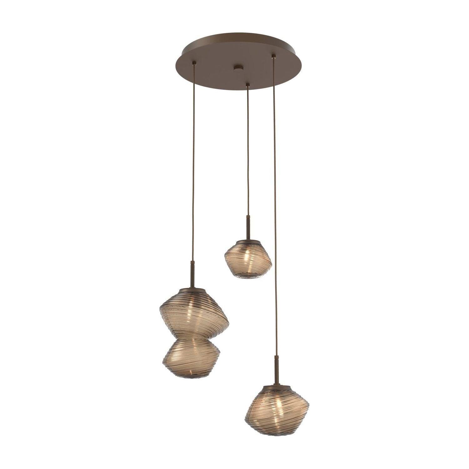 Hammerton Studio - Mesa 3 Light Multi-Light Pendant - CHB0089-03-FB-B-C01-L3 - Canada Light Shop