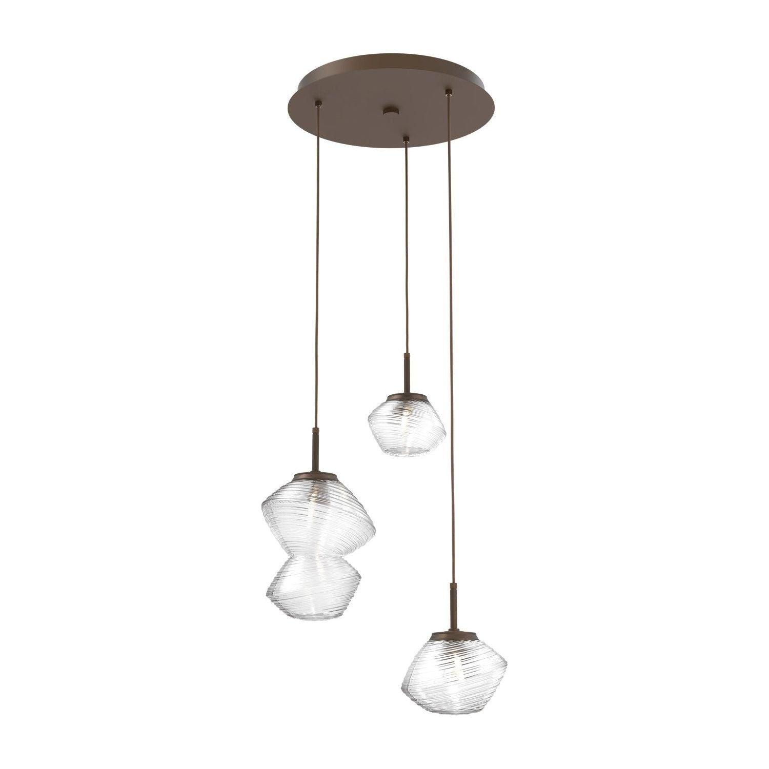 Hammerton Studio - Mesa 3 Light Multi-Light Pendant - CHB0089-03-FB-C-C01-L1 - Canada Light Shop
