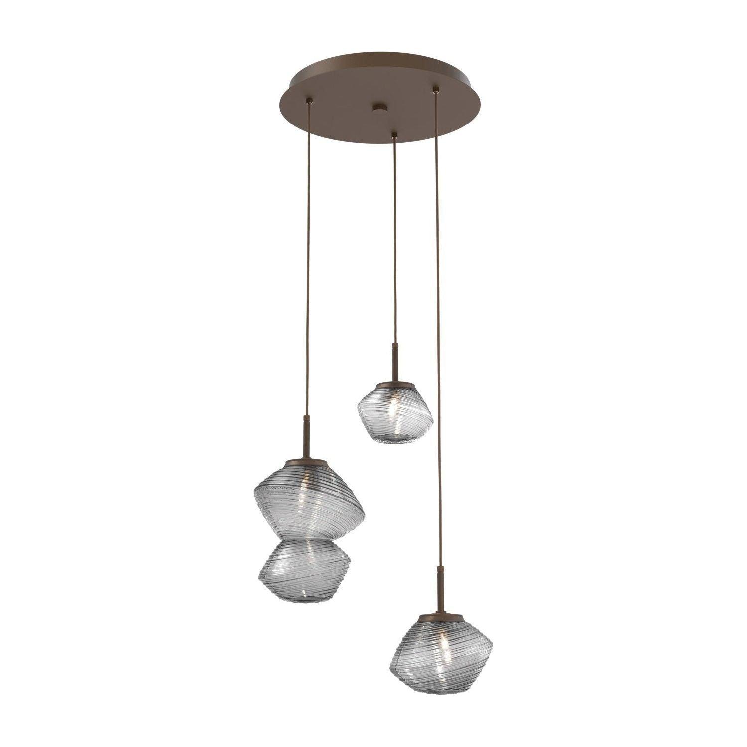 Hammerton Studio - Mesa 3 Light Multi-Light Pendant - CHB0089-03-FB-S-C01-L1 - Canada Light Shop