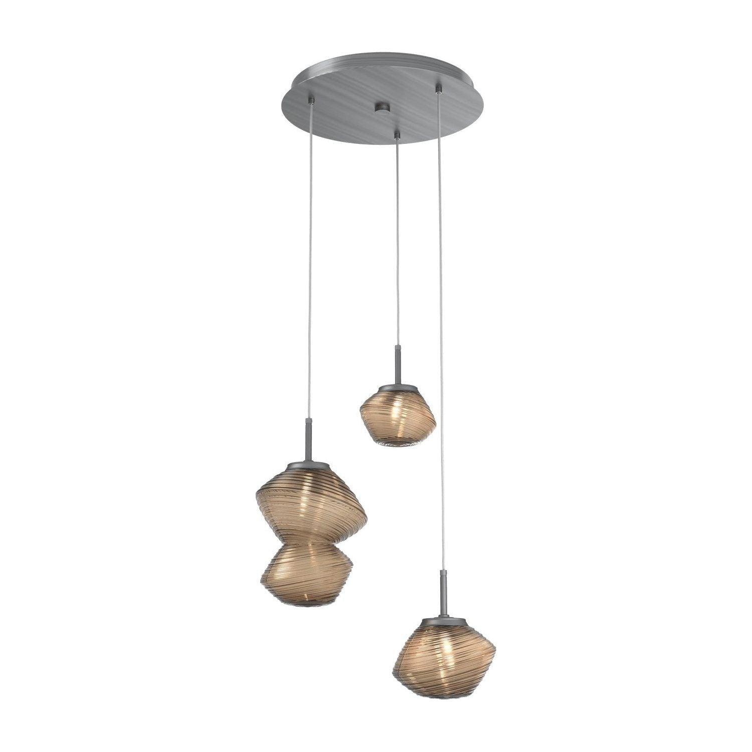 Hammerton Studio - Mesa 3 Light Multi-Light Pendant - CHB0089-03-GM-B-C01-L1 - Canada Light Shop