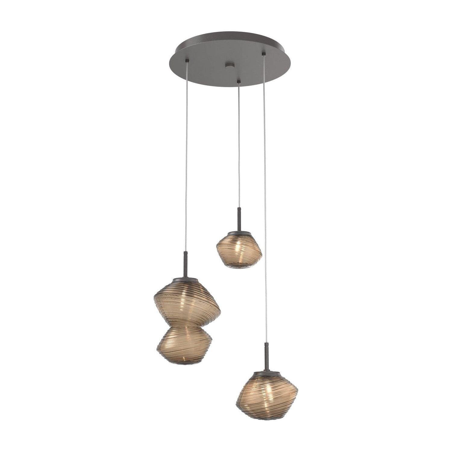 Hammerton Studio - Mesa 3 Light Multi-Light Pendant - CHB0089-03-GP-B-C01-L3 - Canada Light Shop