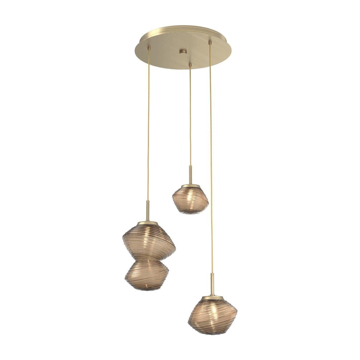 Hammerton Studio - Mesa 3 Light Multi-Light Pendant - CHB0089-03-HB-B-C01-L1 - Canada Light Shop