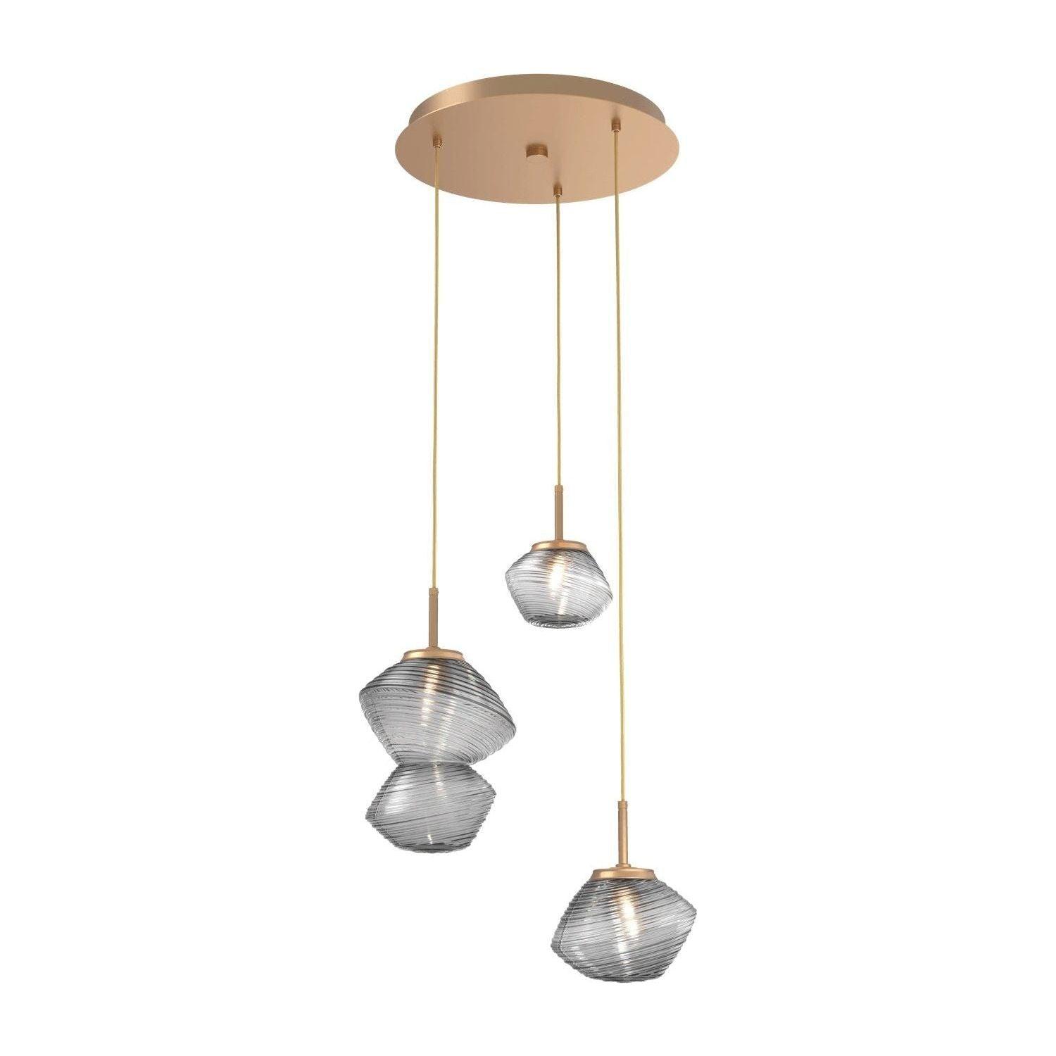 Hammerton Studio - Mesa 3 Light Multi-Light Pendant - CHB0089-03-NB-S-C01-L3 - Canada Light Shop