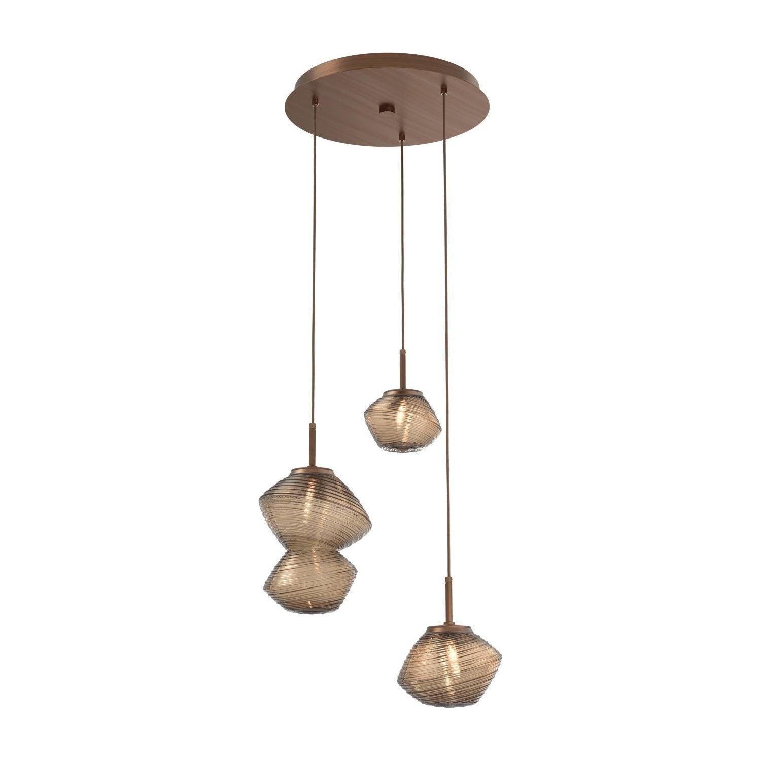 Hammerton Studio - Mesa 3 Light Multi-Light Pendant - CHB0089-03-RB-B-C01-L1 - Canada Light Shop