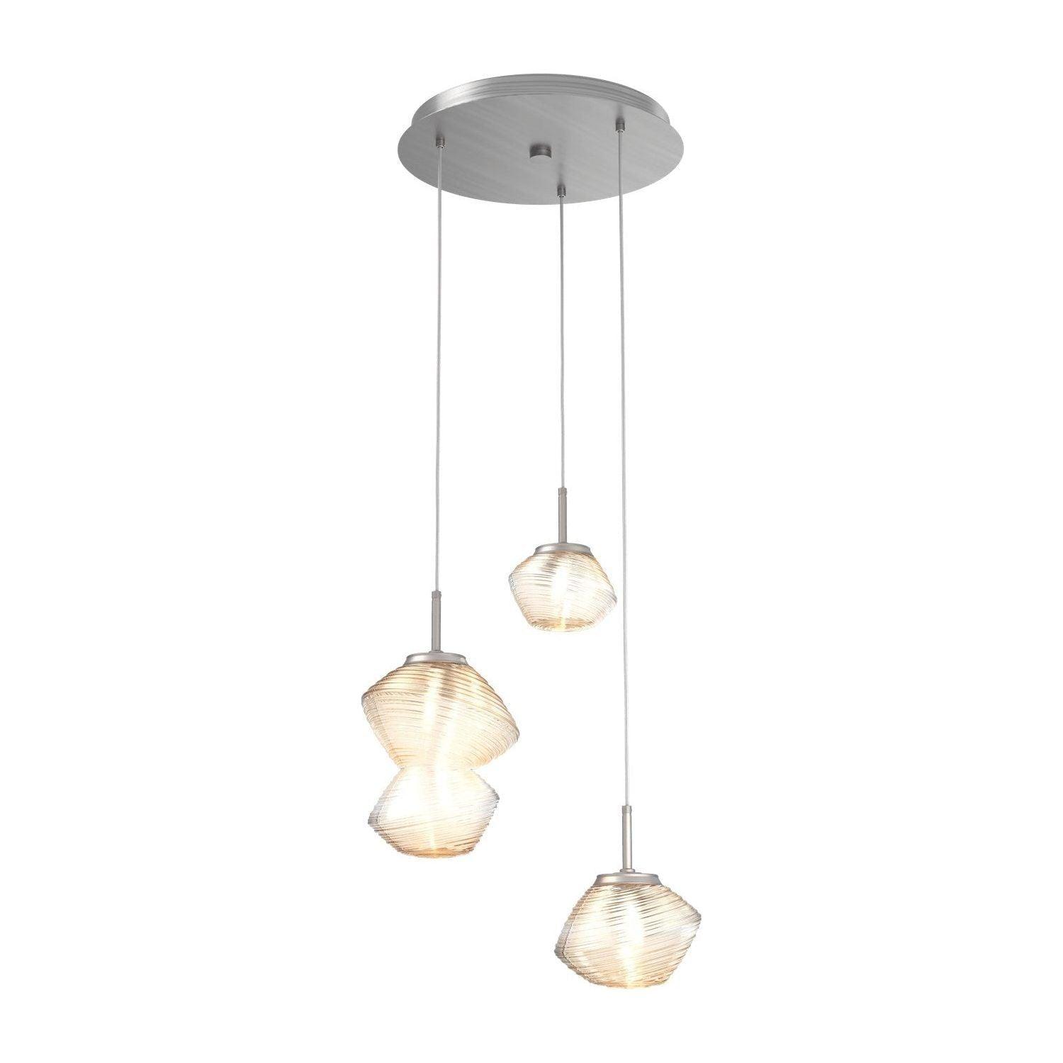 Hammerton Studio - Mesa 3 Light Multi-Light Pendant - CHB0089-03-SN-A-C01-L1 - Canada Light Shop