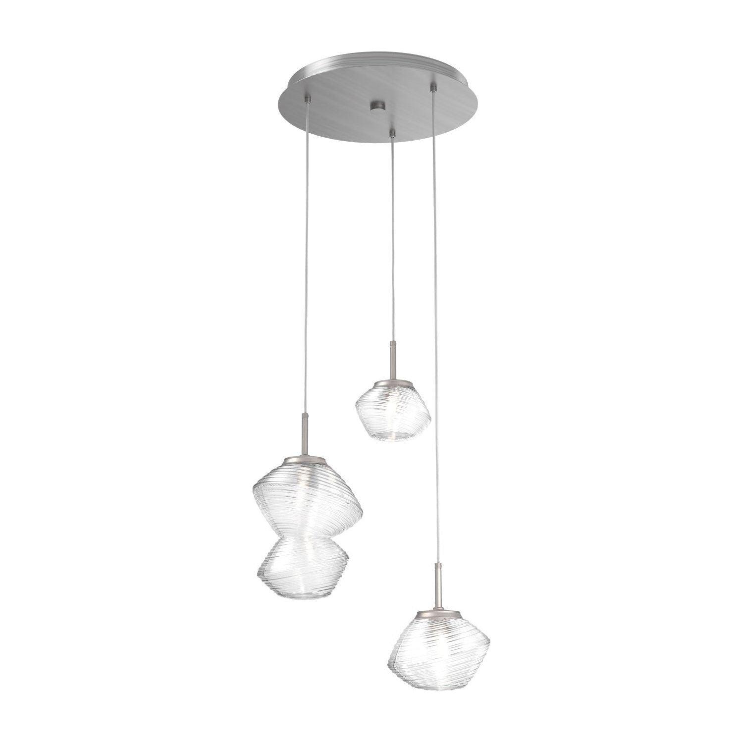 Hammerton Studio - Mesa 3 Light Multi-Light Pendant - CHB0089-03-SN-C-C01-L1 - Canada Light Shop
