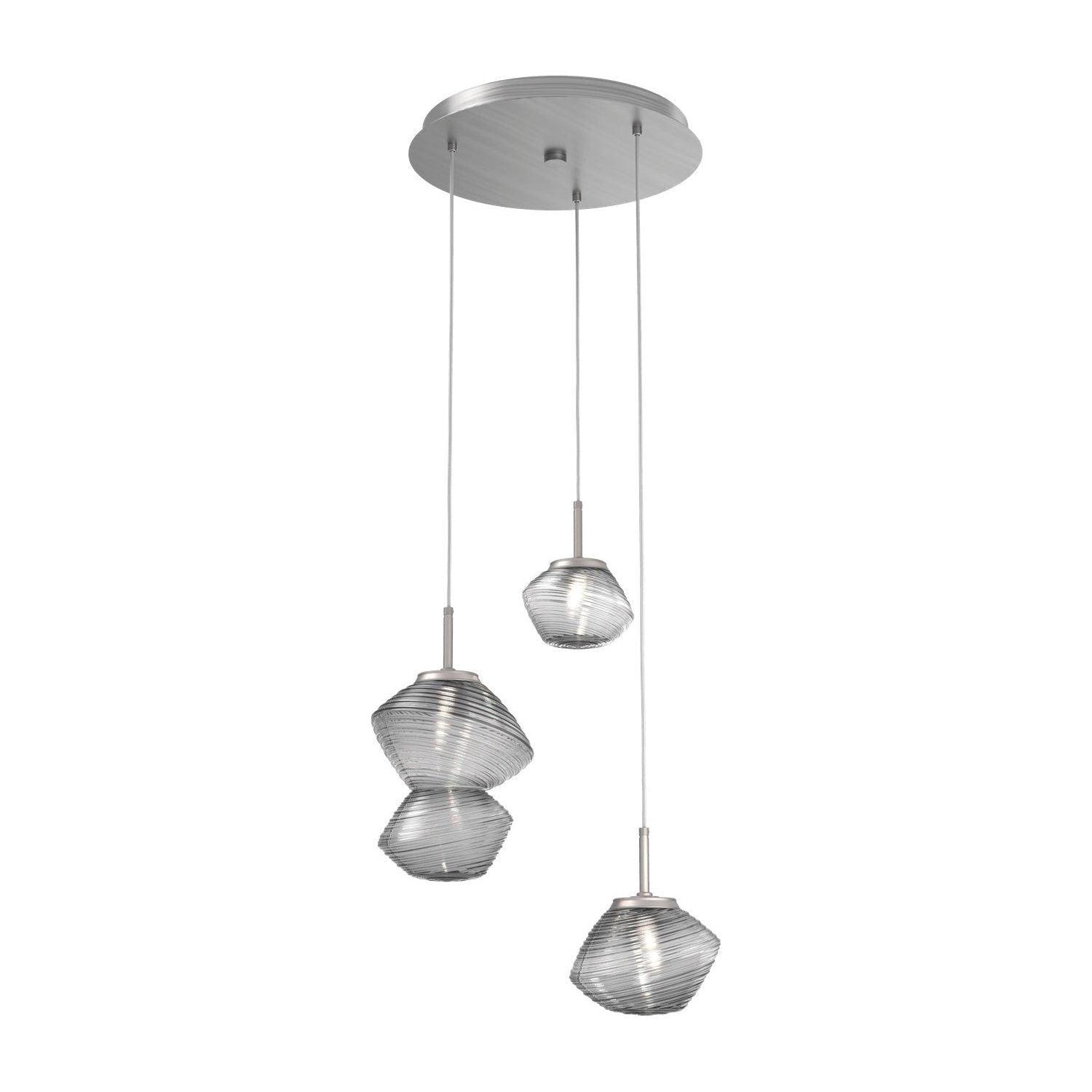 Hammerton Studio - Mesa 3 Light Multi-Light Pendant - CHB0089-03-SN-S-C01-L3 - Canada Light Shop