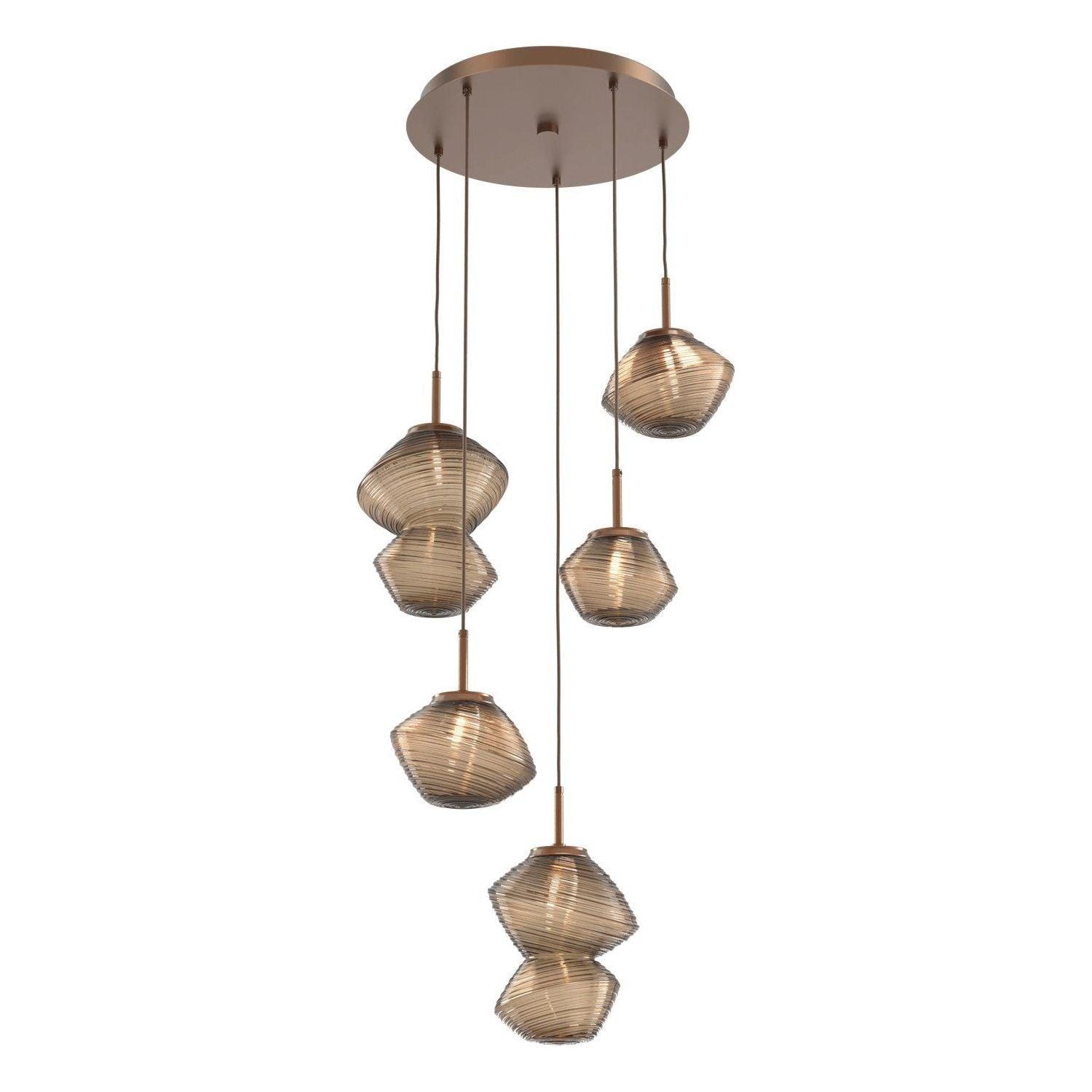 Hammerton Studio - Mesa 5 Light Multi-Light LED Pendant - CHB0089-05-BB-B-C01-L1 - Canada Light Shop
