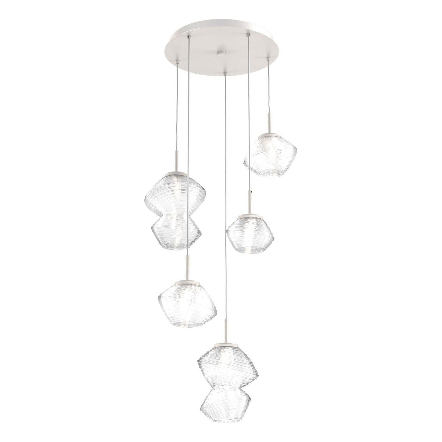 Hammerton Studio - Mesa 5 Light Multi-Light LED Pendant - CHB0089-05-BS-C-C01-L3 - Canada Light Shop