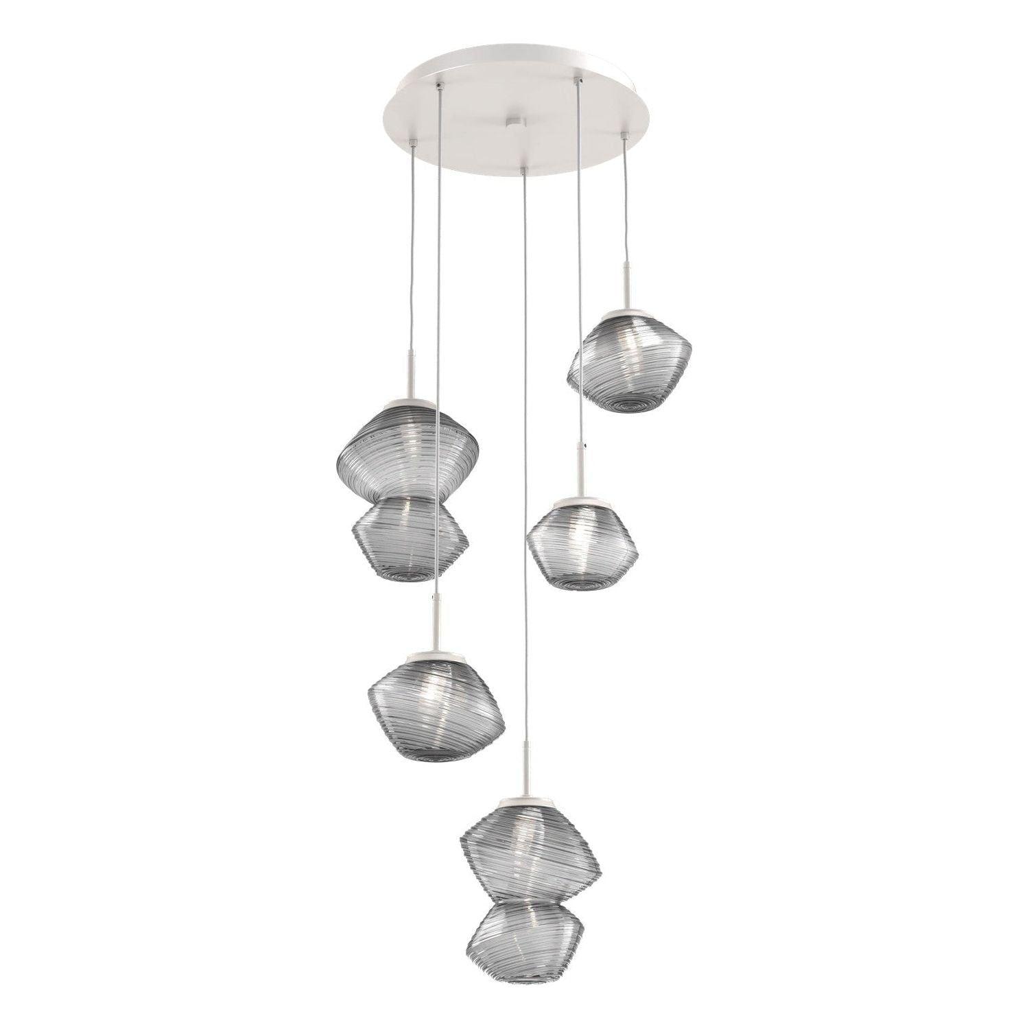 Hammerton Studio - Mesa 5 Light Multi-Light LED Pendant - CHB0089-05-BS-S-C01-L1 - Canada Light Shop