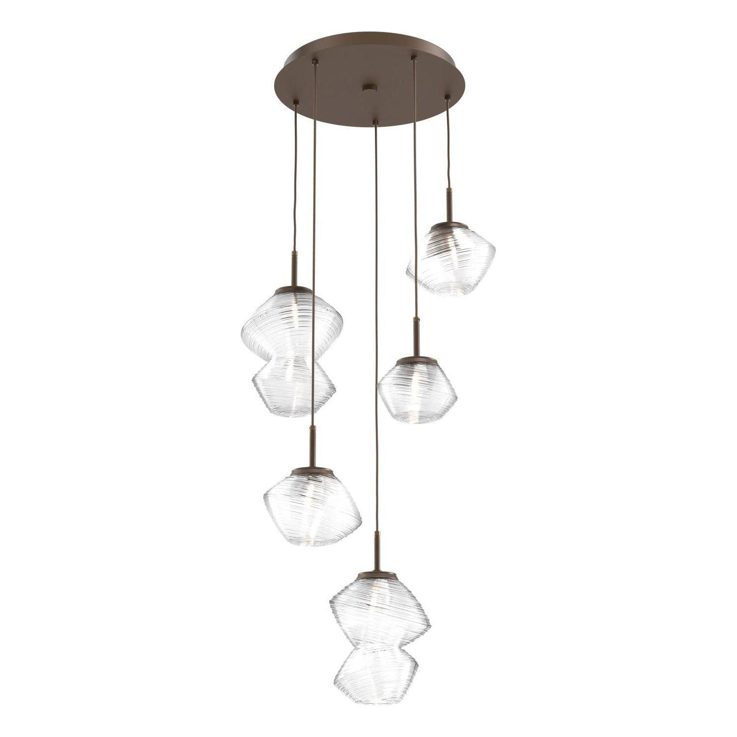 Hammerton Studio - Mesa 5 Light Multi-Light LED Pendant - CHB0089-05-FB-C-C01-L1 - Canada Light Shop