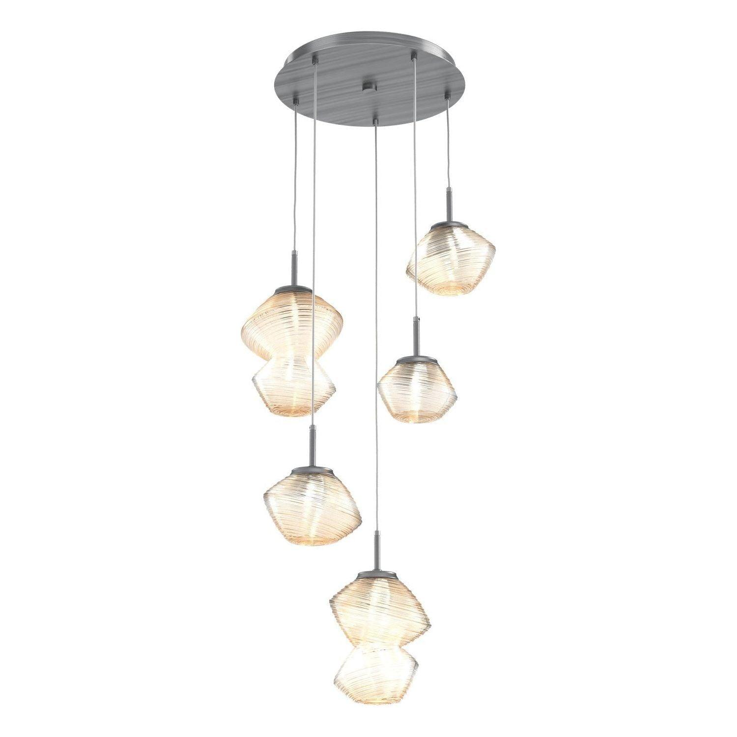 Hammerton Studio - Mesa 5 Light Multi-Light LED Pendant - CHB0089-05-GM-A-C01-L3 - Canada Light Shop