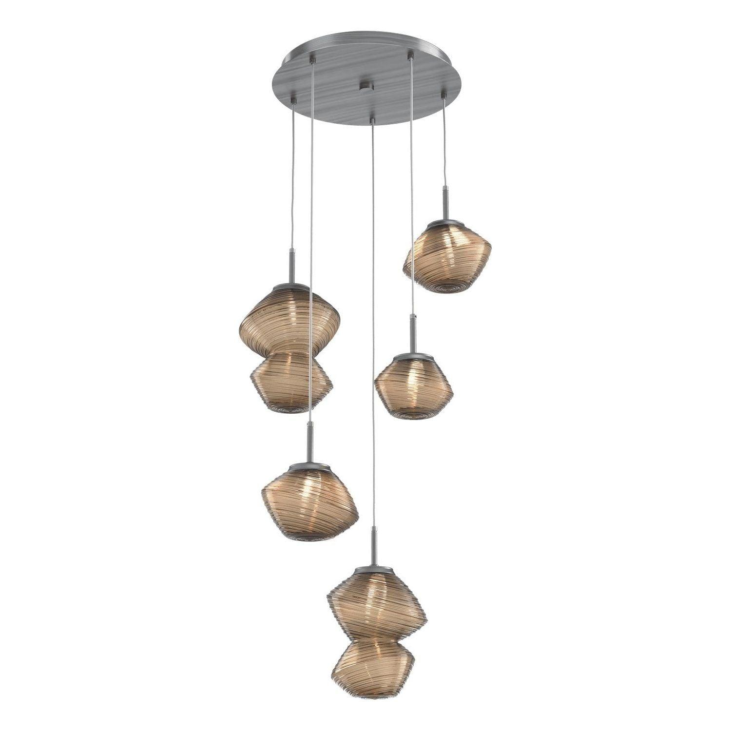Hammerton Studio - Mesa 5 Light Multi-Light LED Pendant - CHB0089-05-GM-B-C01-L1 - Canada Light Shop