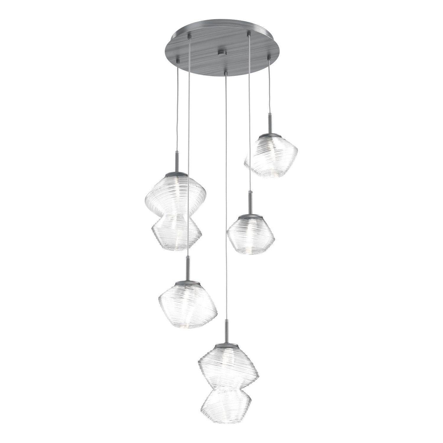 Hammerton Studio - Mesa 5 Light Multi-Light LED Pendant - CHB0089-05-GM-C-C01-L3 - Canada Light Shop