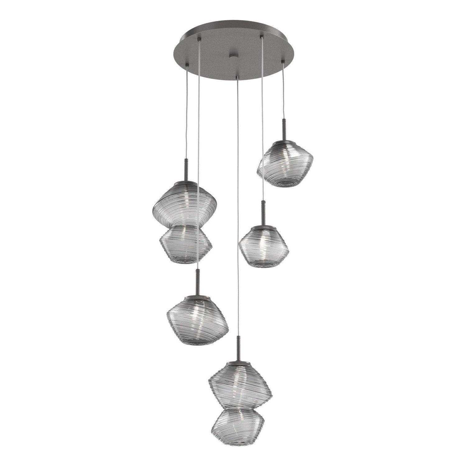 Hammerton Studio - Mesa 5 Light Multi-Light LED Pendant - CHB0089-05-GP-S-C01-L3 - Canada Light Shop