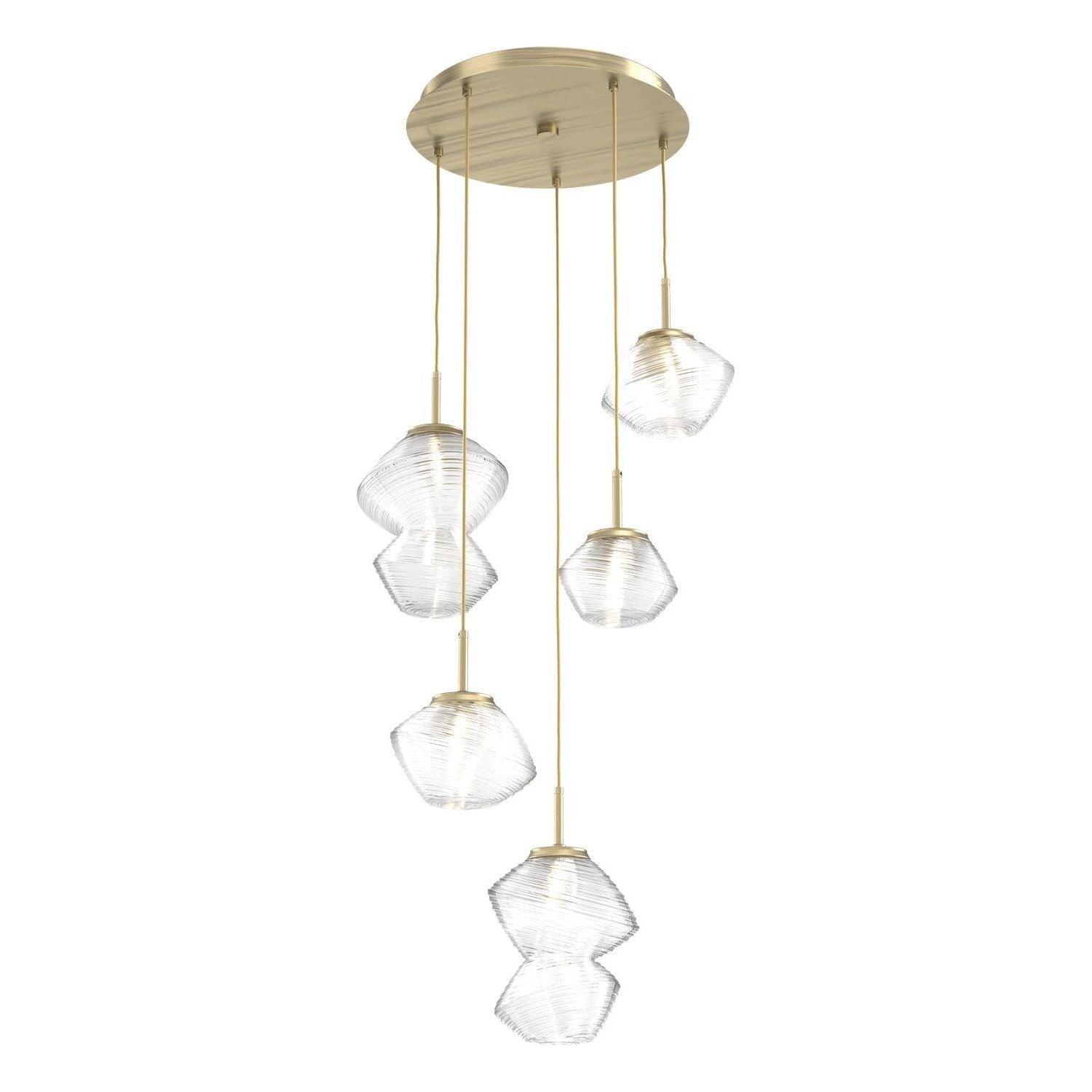 Hammerton Studio - Mesa 5 Light Multi-Light LED Pendant - CHB0089-05-HB-C-C01-L3 - Canada Light Shop
