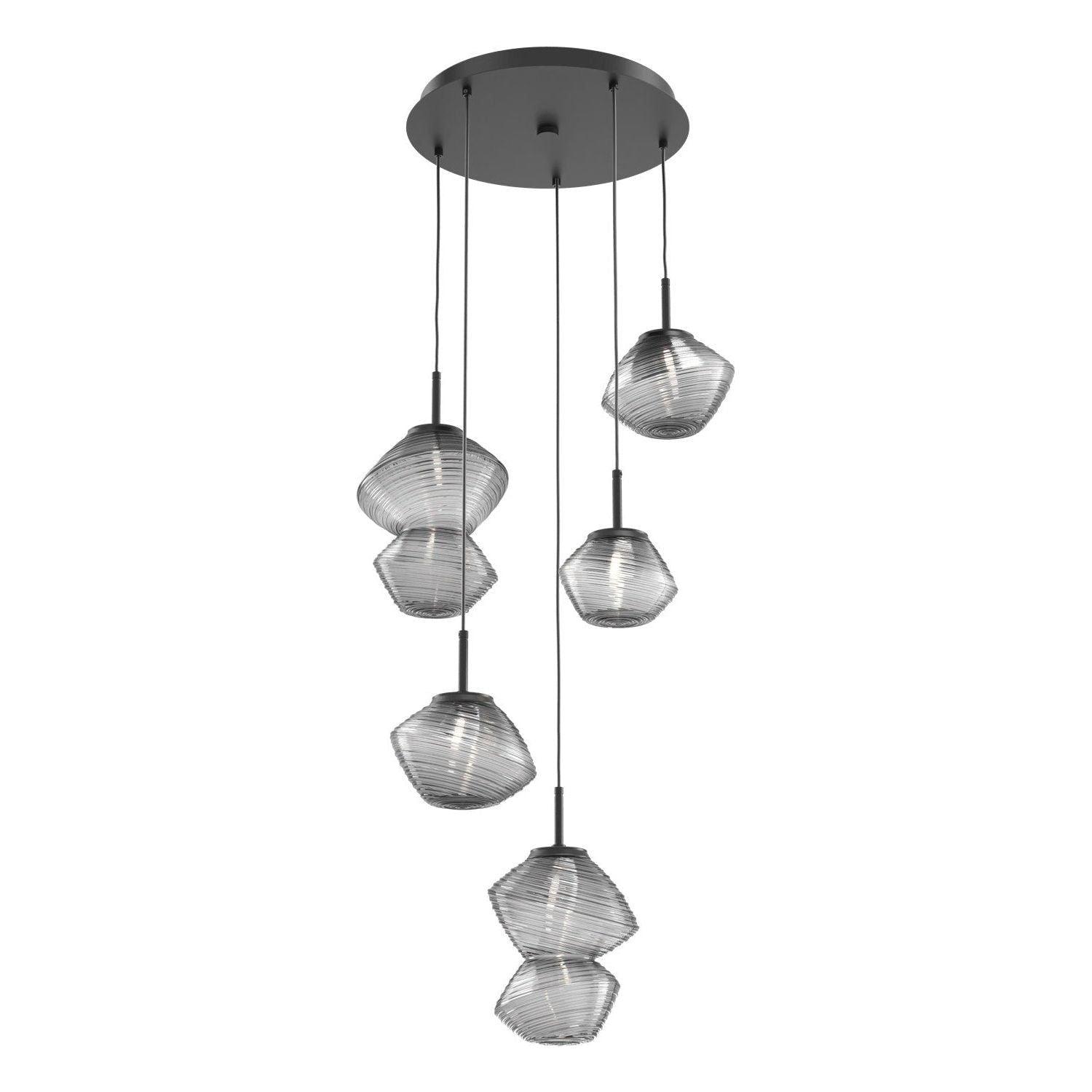Hammerton Studio - Mesa 5 Light Multi-Light LED Pendant - CHB0089-05-MB-S-C01-L1 - Canada Light Shop
