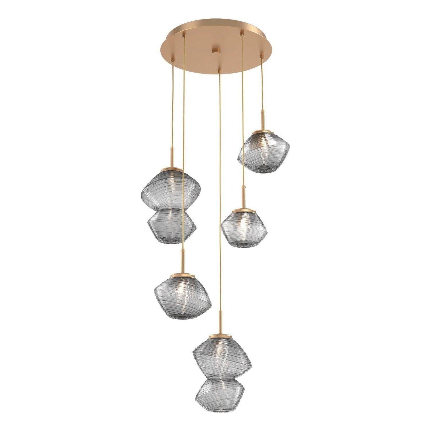 Hammerton Studio - Mesa 5 Light Multi-Light LED Pendant - CHB0089-05-NB-S-C01-L1 - Canada Light Shop