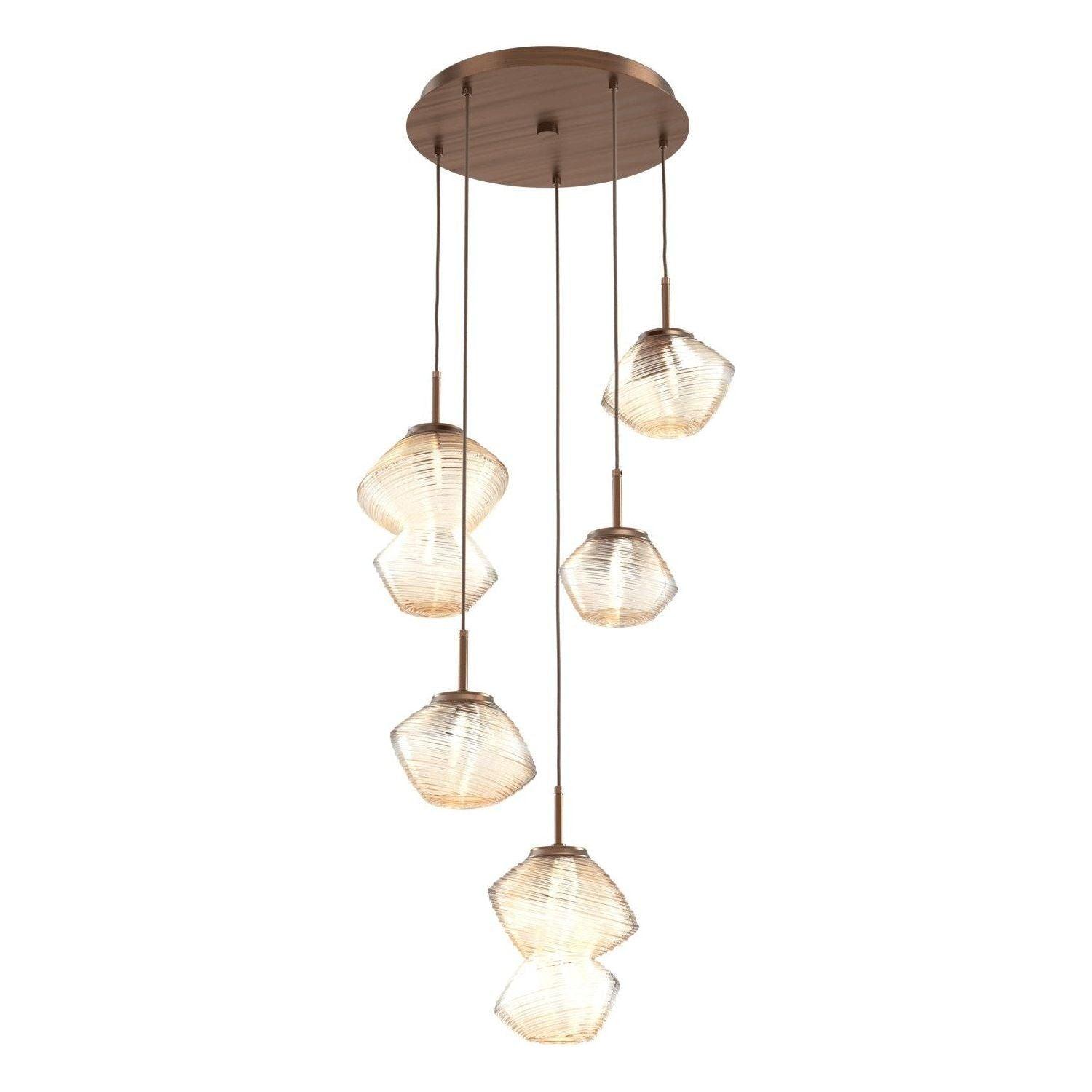 Hammerton Studio - Mesa 5 Light Multi-Light LED Pendant - CHB0089-05-RB-A-C01-L3 - Canada Light Shop