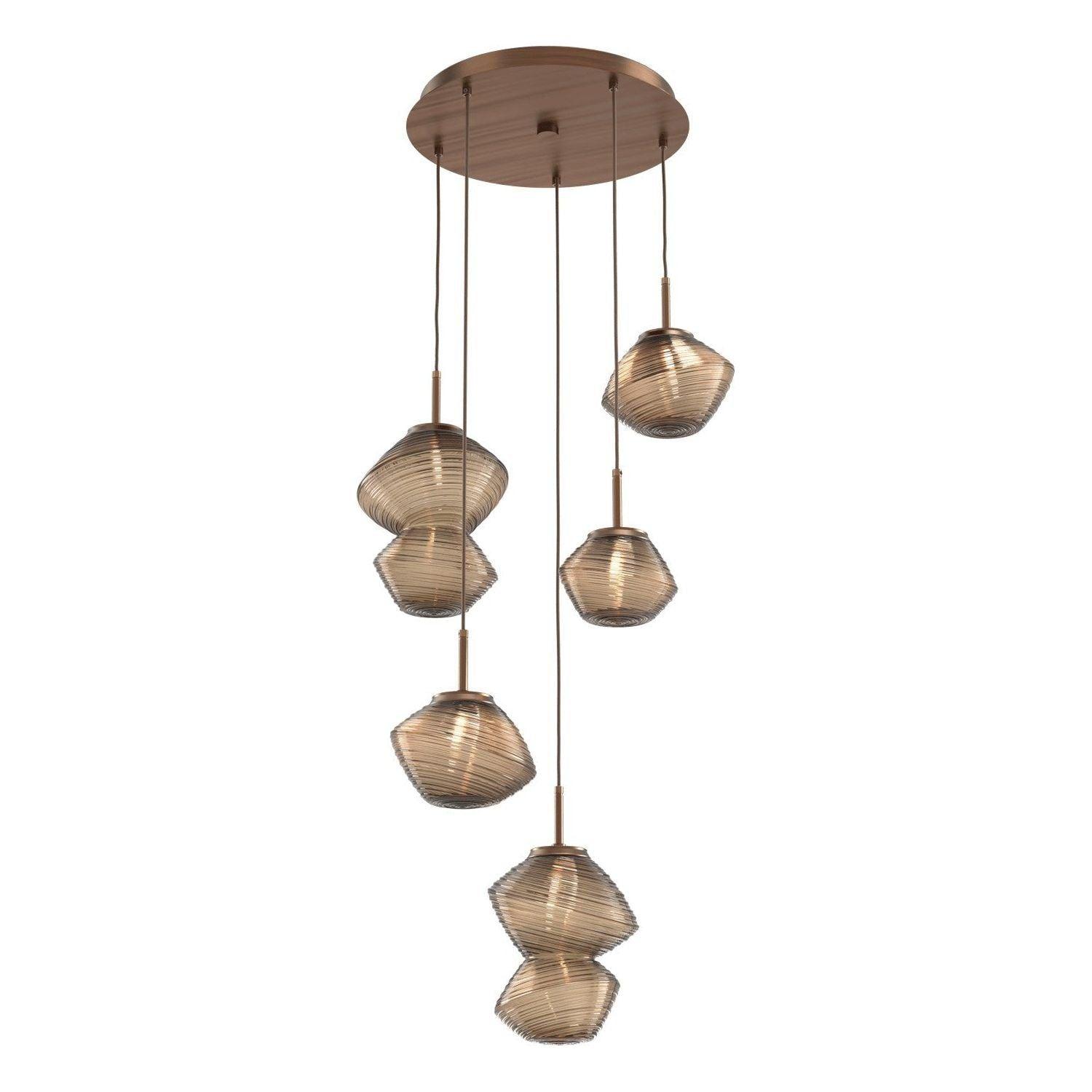 Hammerton Studio - Mesa 5 Light Multi-Light LED Pendant - CHB0089-05-RB-B-C01-L1 - Canada Light Shop