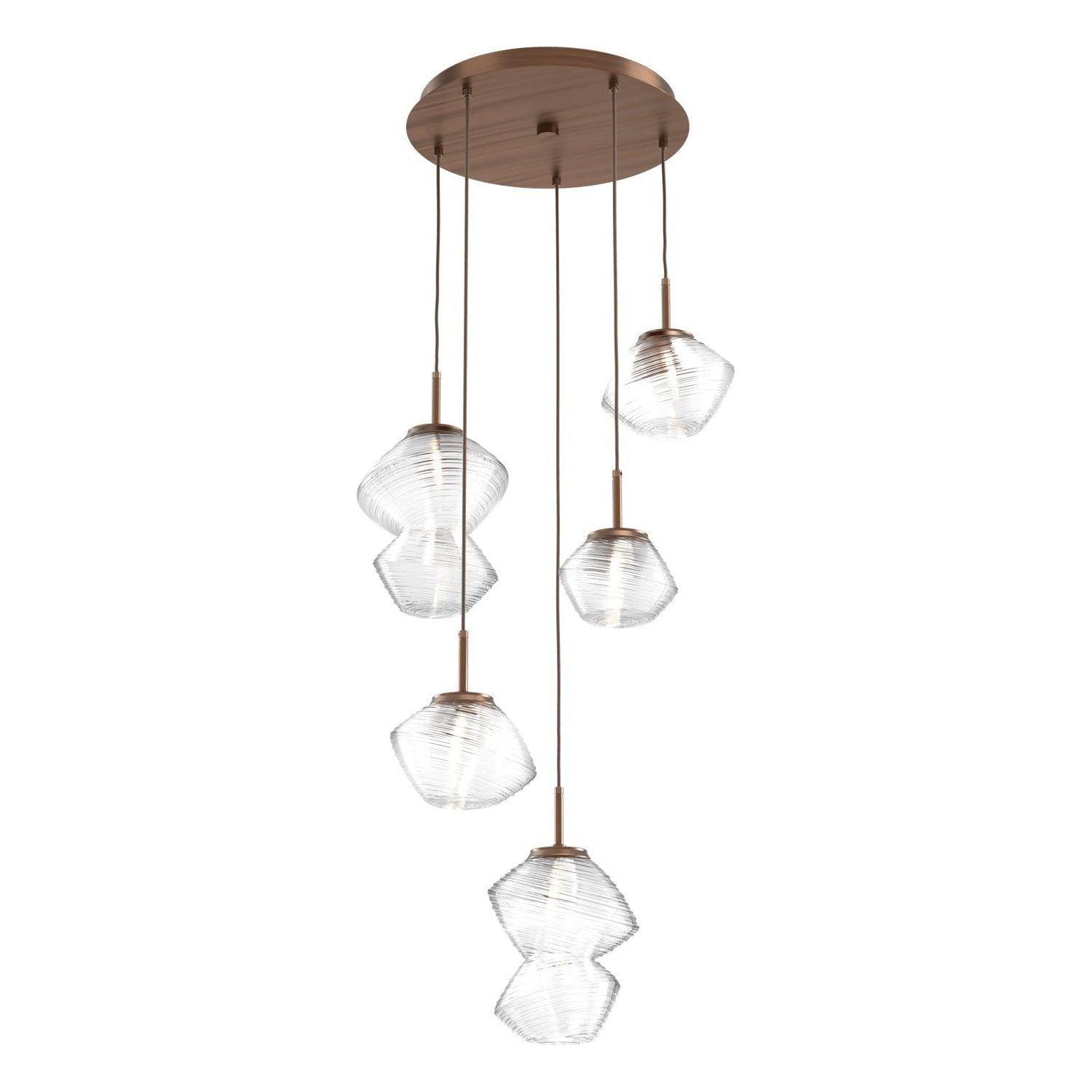 Hammerton Studio - Mesa 5 Light Multi-Light LED Pendant - CHB0089-05-RB-C-C01-L3 - Canada Light Shop