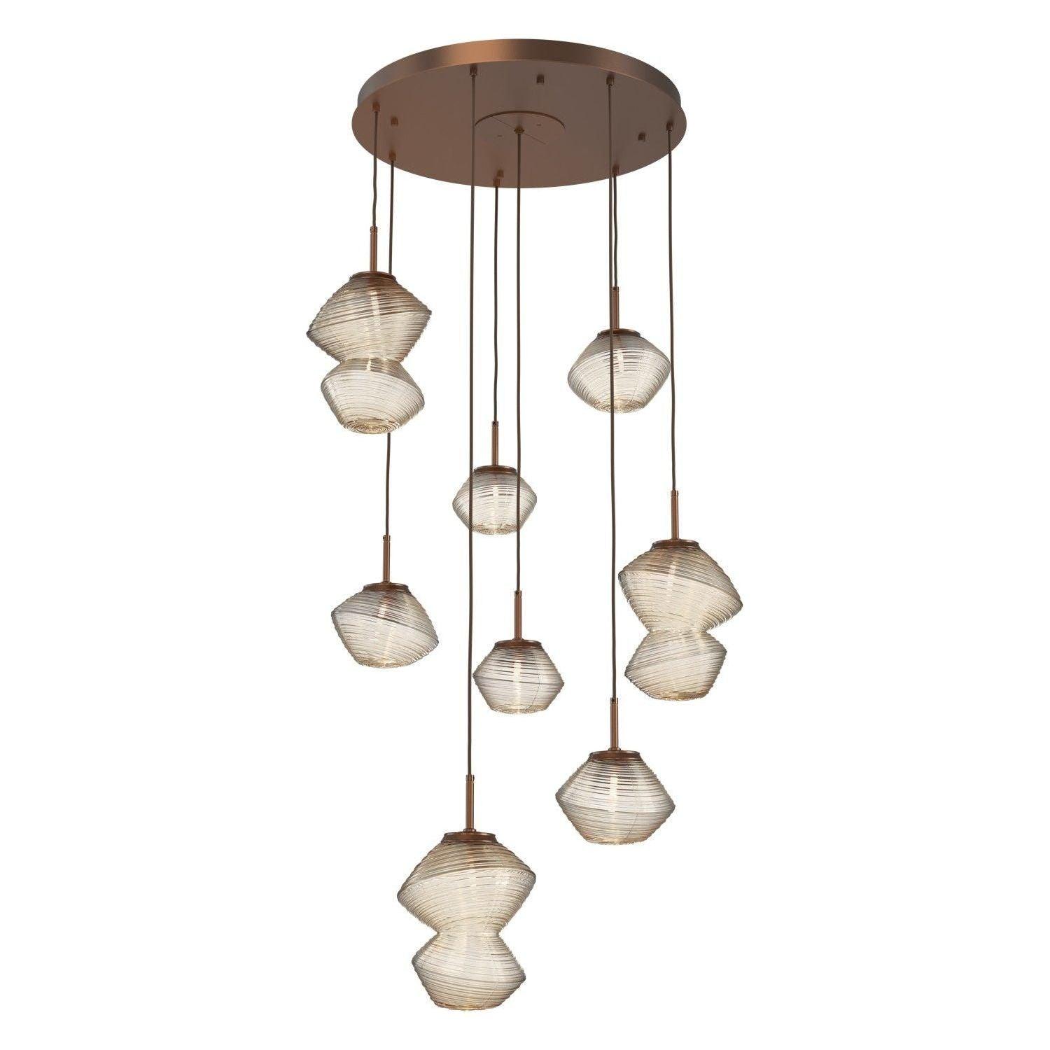Hammerton Studio - Mesa 8 Light Multi-Light LED Pendant - CHB0089-08-BB-A-C01-L1 - Canada Light Shop