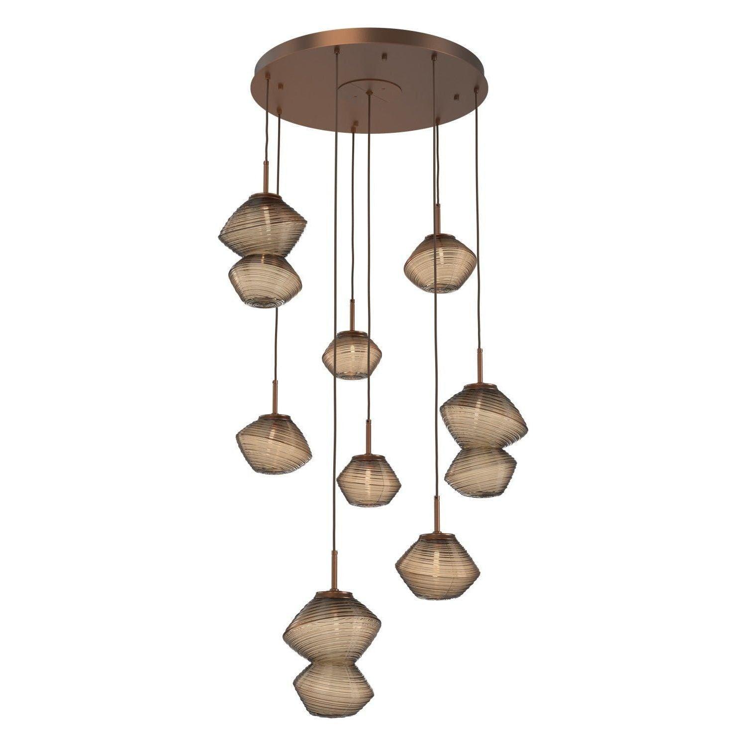 Hammerton Studio - Mesa 8 Light Multi-Light LED Pendant - CHB0089-08-BB-B-C01-L3 - Canada Light Shop