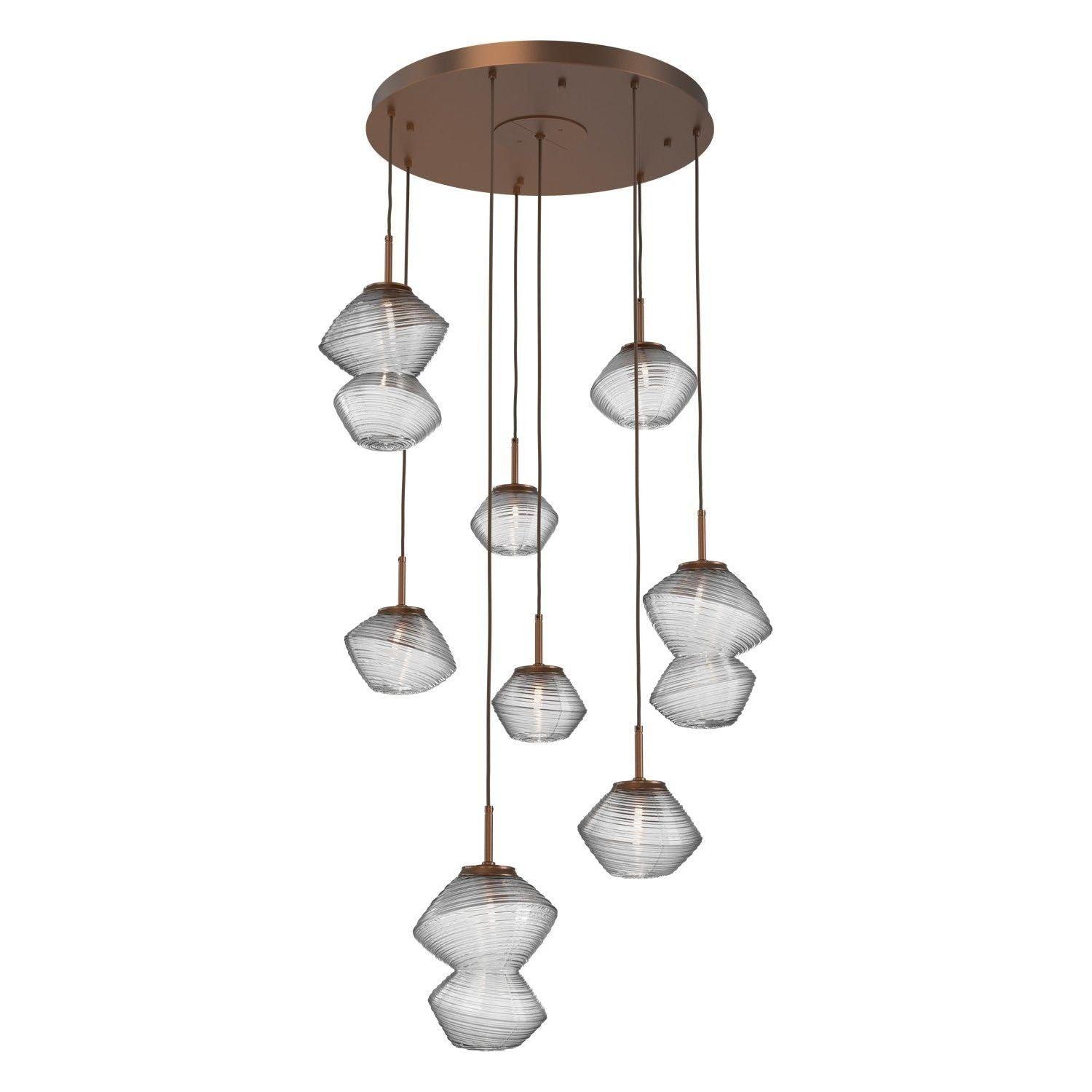 Hammerton Studio - Mesa 8 Light Multi-Light LED Pendant - CHB0089-08-BB-C-C01-L1 - Canada Light Shop