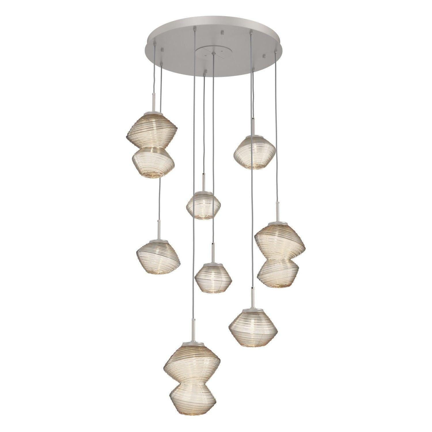 Hammerton Studio - Mesa 8 Light Multi-Light LED Pendant - CHB0089-08-BS-A-C01-L1 - Canada Light Shop