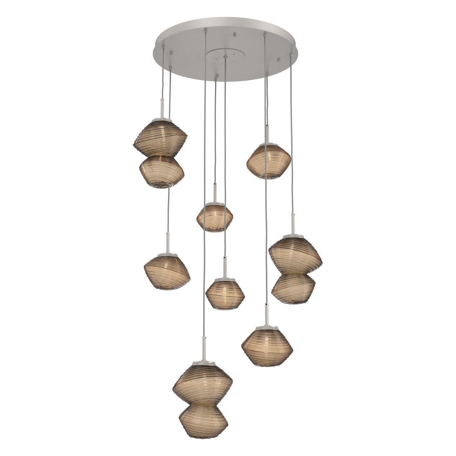Hammerton Studio - Mesa 8 Light Multi-Light LED Pendant - CHB0089-08-BS-B-C01-L1 - Canada Light Shop