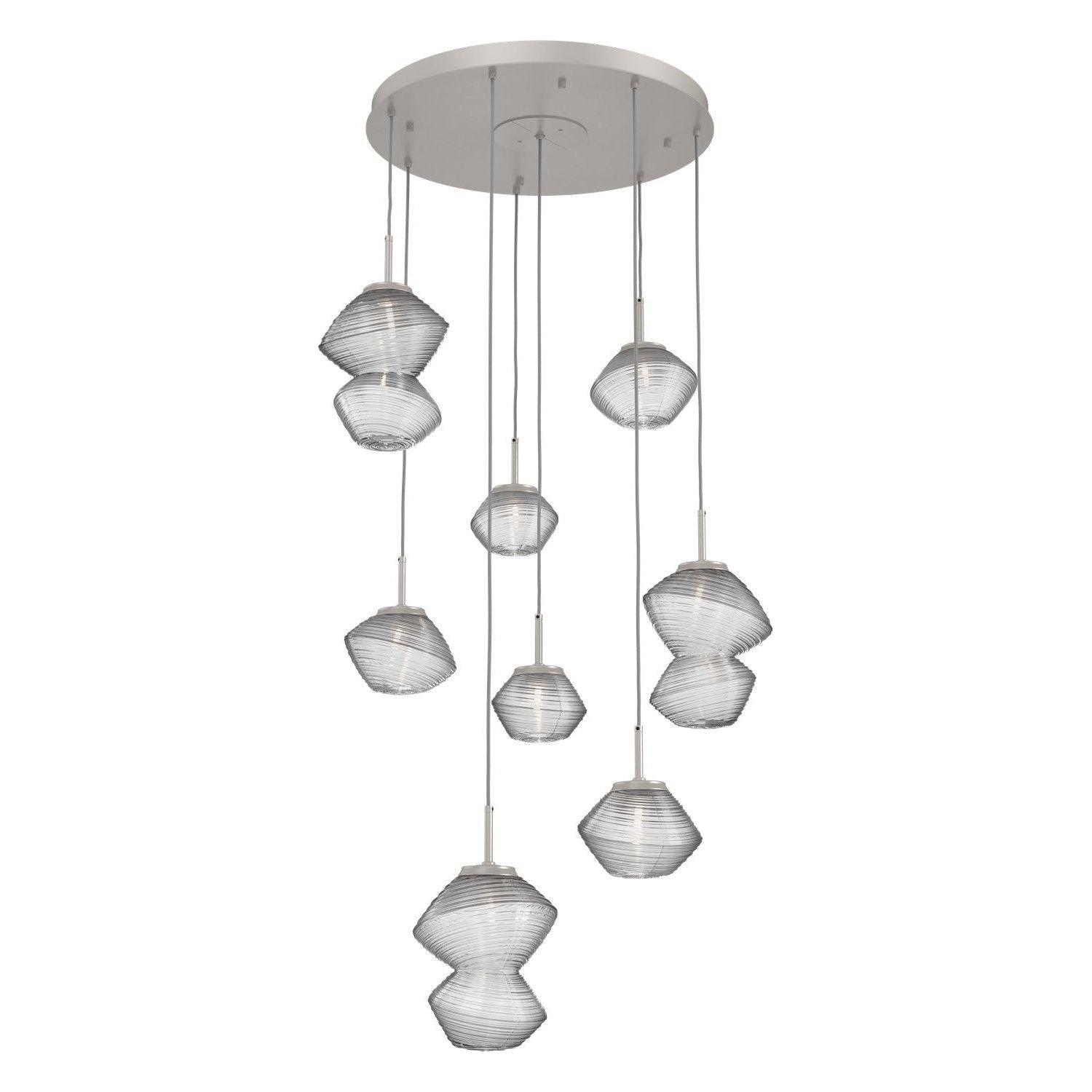 Hammerton Studio - Mesa 8 Light Multi-Light LED Pendant - CHB0089-08-BS-C-C01-L1 - Canada Light Shop