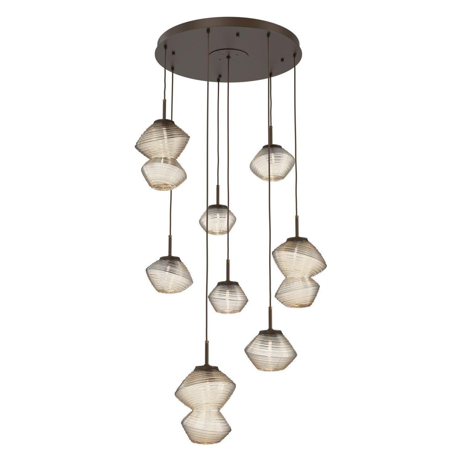 Hammerton Studio - Mesa 8 Light Multi-Light LED Pendant - CHB0089-08-FB-A-C01-L1 - Canada Light Shop