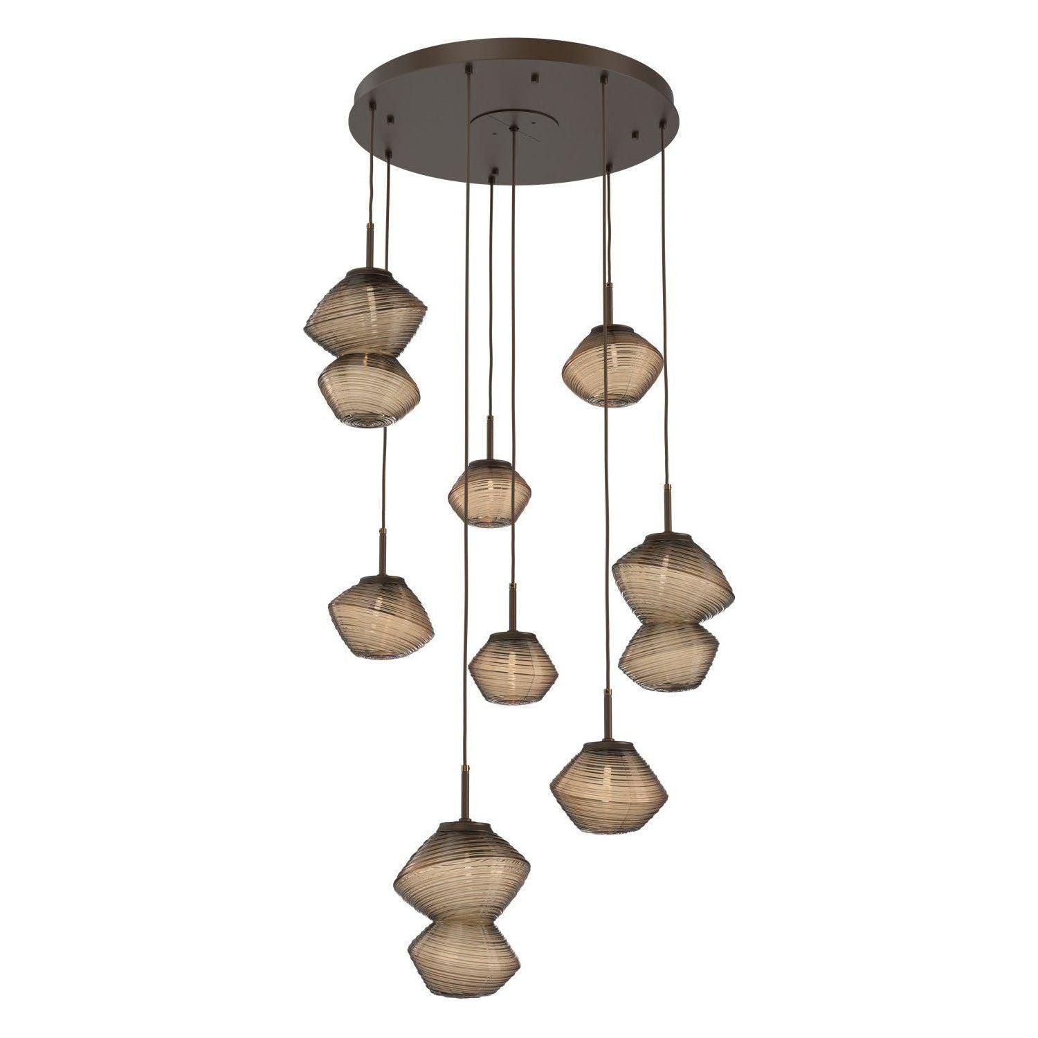 Hammerton Studio - Mesa 8 Light Multi-Light LED Pendant - CHB0089-08-FB-B-C01-L1 - Canada Light Shop