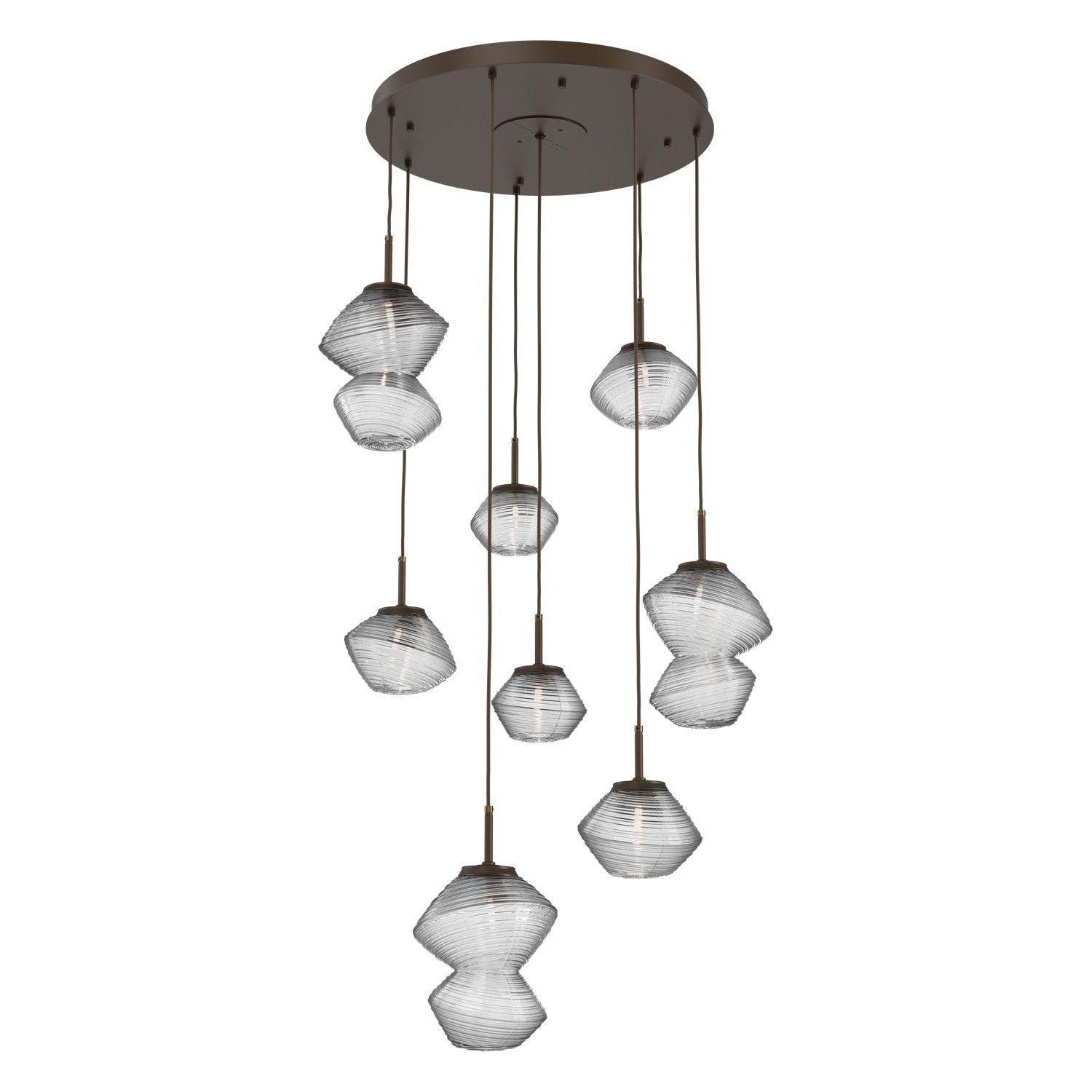 Hammerton Studio - Mesa 8 Light Multi-Light LED Pendant - CHB0089-08-FB-C-C01-L1 - Canada Light Shop