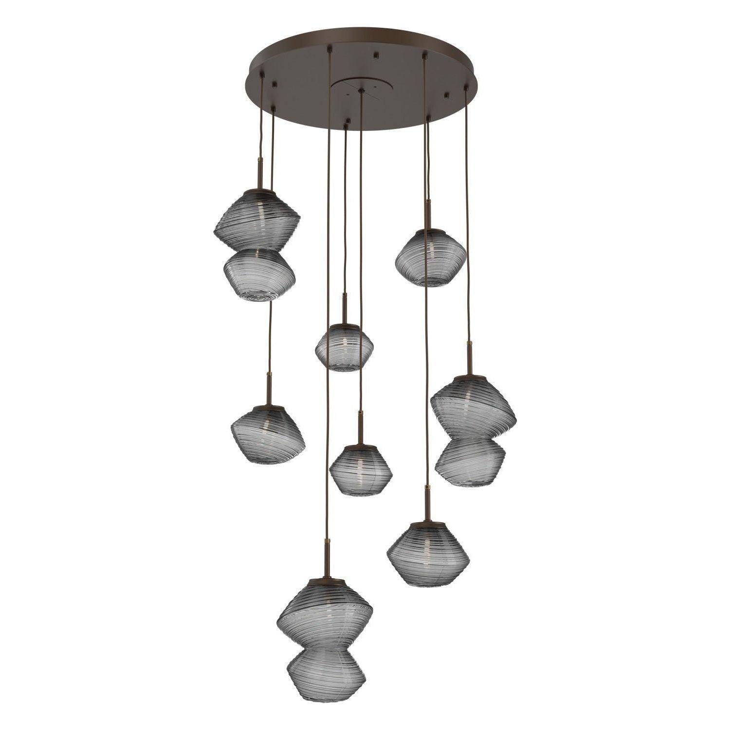 Hammerton Studio - Mesa 8 Light Multi-Light LED Pendant - CHB0089-08-FB-S-C01-L1 - Canada Light Shop