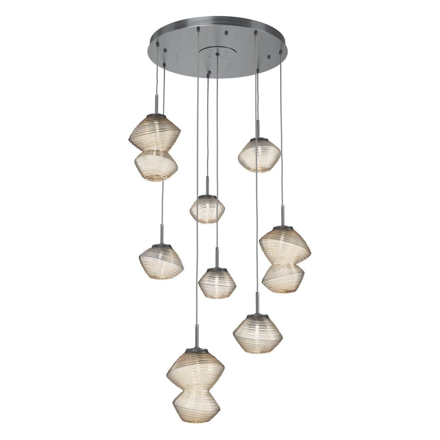 Hammerton Studio - Mesa 8 Light Multi-Light LED Pendant - CHB0089-08-GM-A-C01-L3 - Canada Light Shop