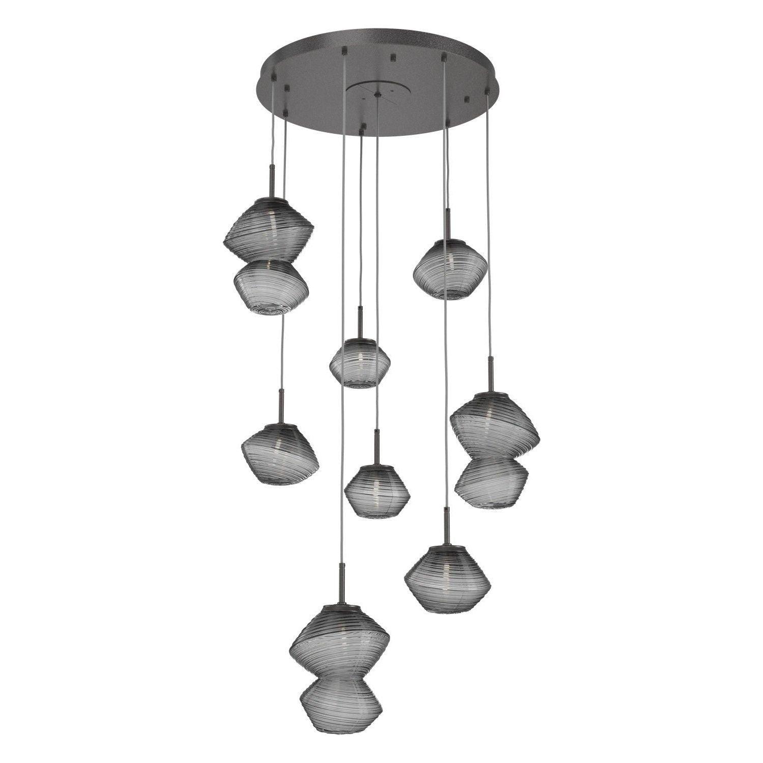 Hammerton Studio - Mesa 8 Light Multi-Light LED Pendant - CHB0089-08-GP-S-C01-L1 - Canada Light Shop