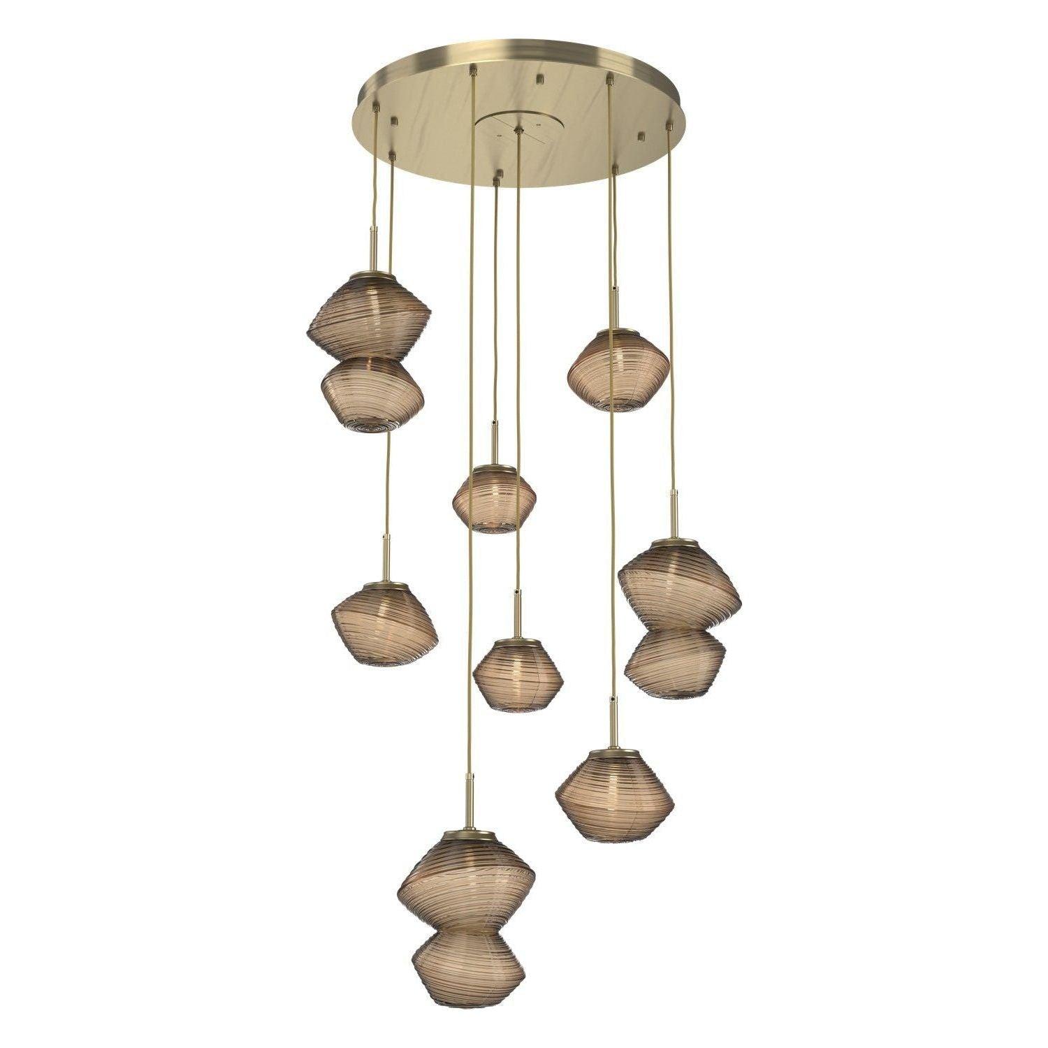 Hammerton Studio - Mesa 8 Light Multi-Light LED Pendant - CHB0089-08-HB-B-C01-L1 - Canada Light Shop