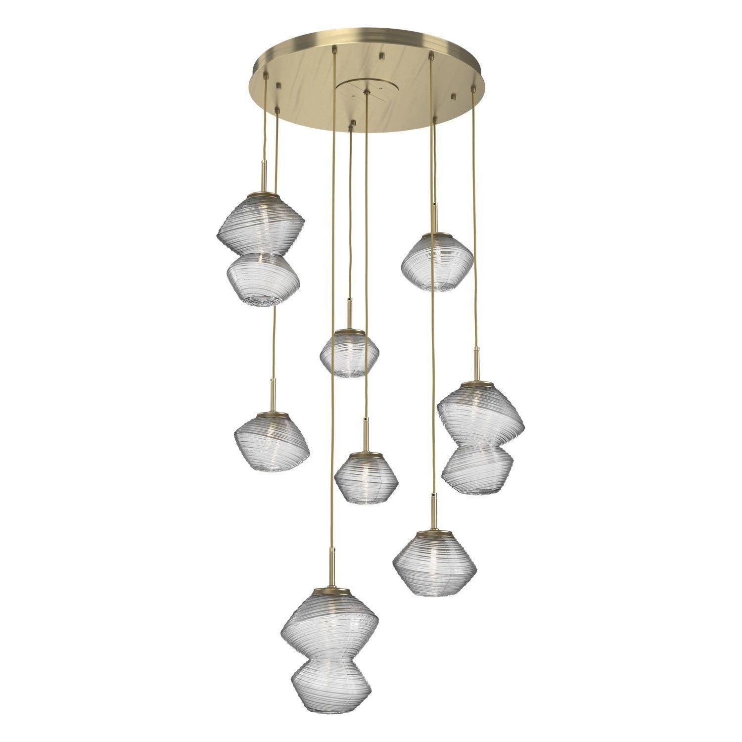 Hammerton Studio - Mesa 8 Light Multi-Light LED Pendant - CHB0089-08-HB-C-C01-L3 - Canada Light Shop