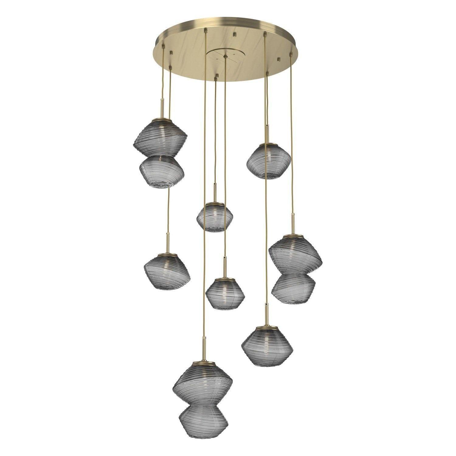 Hammerton Studio - Mesa 8 Light Multi-Light LED Pendant - CHB0089-08-HB-S-C01-L1 - Canada Light Shop