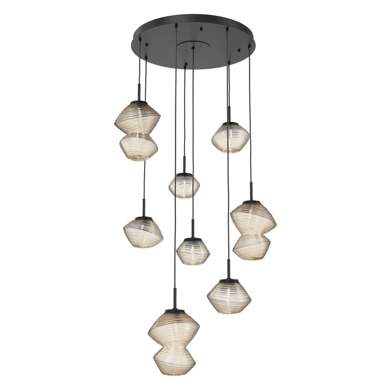 Hammerton Studio - Mesa 8 Light Multi-Light LED Pendant - CHB0089-08-MB-A-C01-L1 - Canada Light Shop