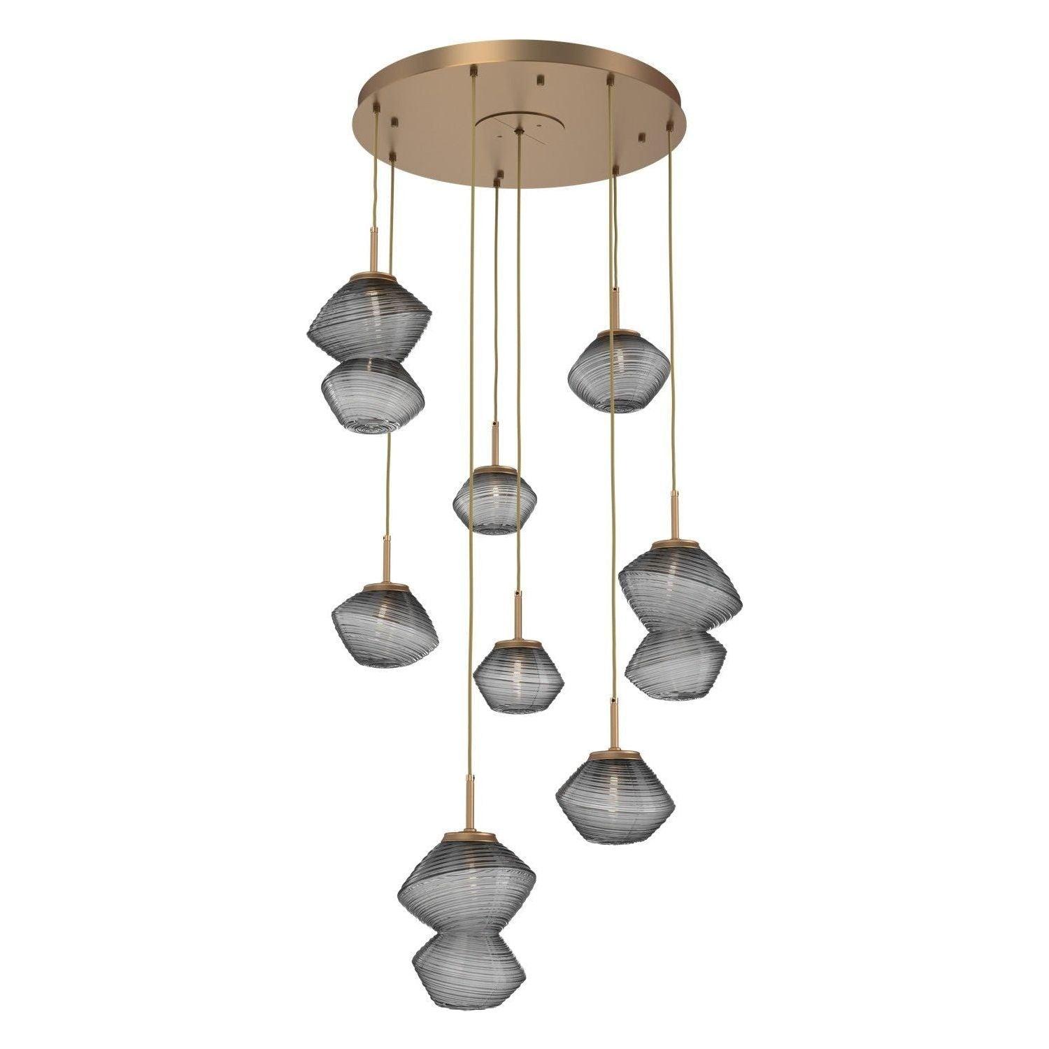 Hammerton Studio - Mesa 8 Light Multi-Light LED Pendant - CHB0089-08-NB-S-C01-L3 - Canada Light Shop