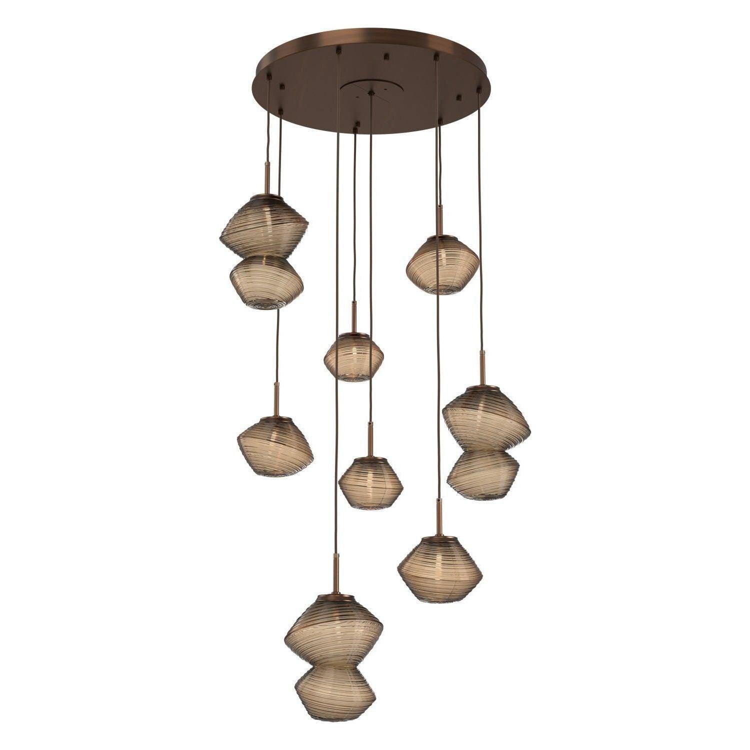 Hammerton Studio - Mesa 8 Light Multi-Light LED Pendant - CHB0089-08-RB-B-C01-L1 - Canada Light Shop