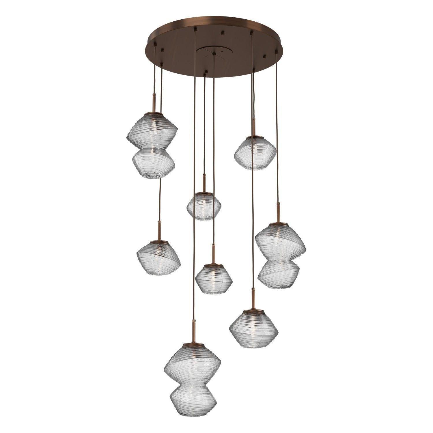 Hammerton Studio - Mesa 8 Light Multi-Light LED Pendant - CHB0089-08-RB-C-C01-L1 - Canada Light Shop