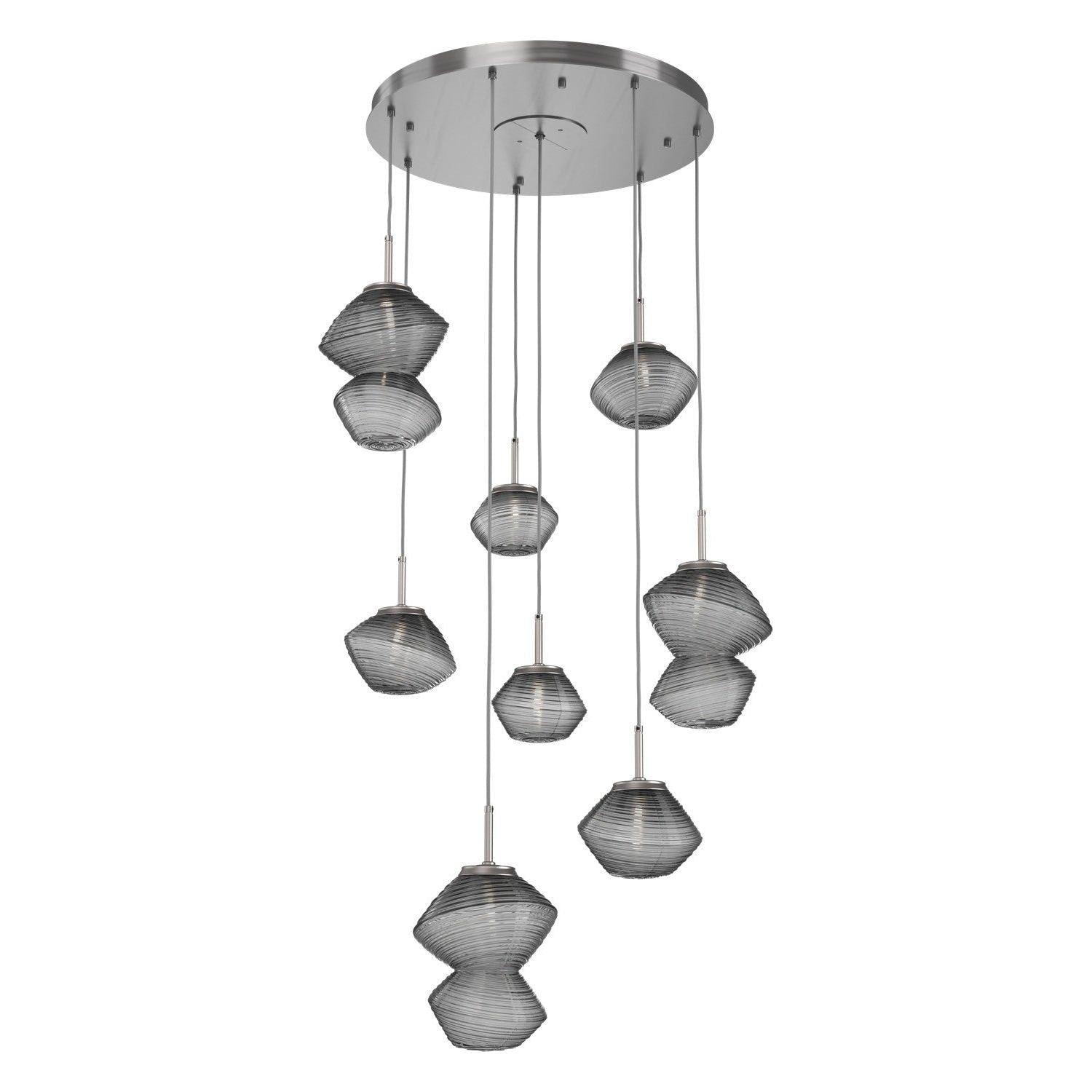 Hammerton Studio - Mesa 8 Light Multi-Light LED Pendant - CHB0089-08-SN-S-C01-L3 - Canada Light Shop