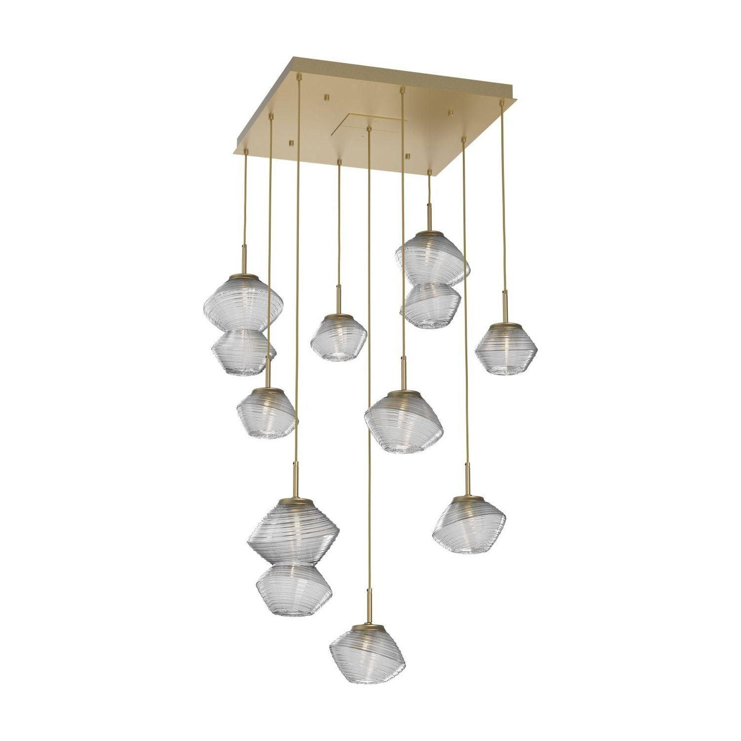 Hammerton Studio - Mesa Square 9 Light Multi-Light Pendant - CHB0089-09-GB-C-C01-L3 - Canada Light Shop