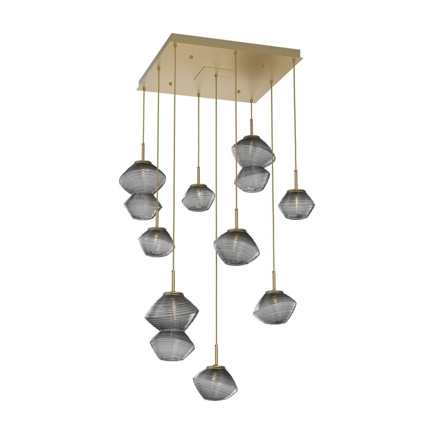 Hammerton Studio - Mesa Square 9 Light Multi-Light Pendant - CHB0089-09-GB-S-C01-L3 - Canada Light Shop