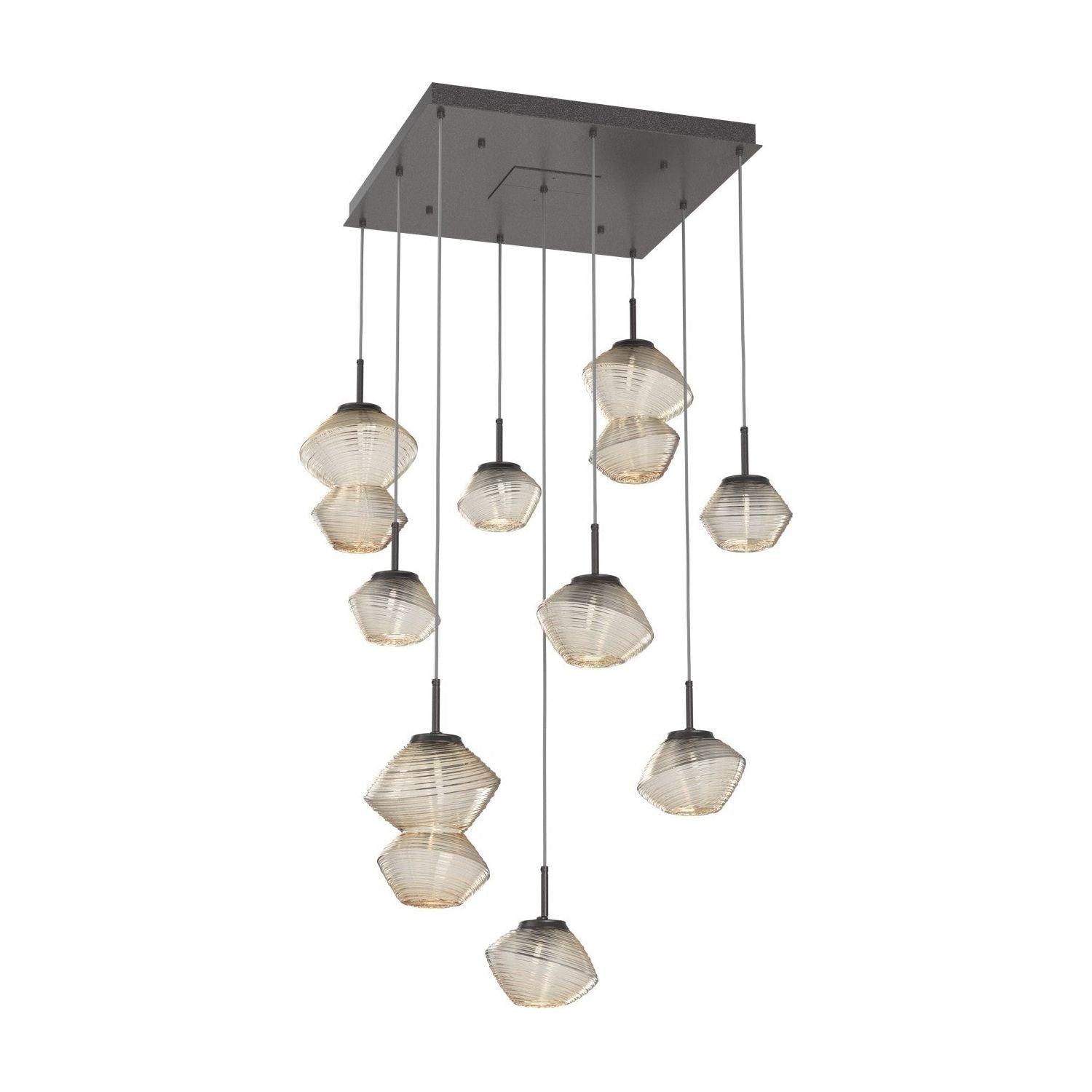 Hammerton Studio - Mesa Square 9 Light Multi-Light Pendant - CHB0089-09-GP-A-C01-L3 - Canada Light Shop
