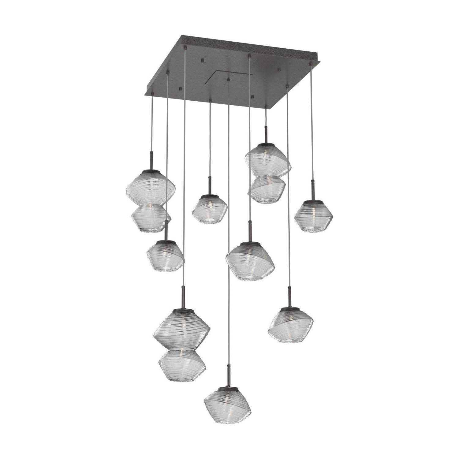 Hammerton Studio - Mesa Square 9 Light Multi-Light Pendant - CHB0089-09-GP-C-C01-L1 - Canada Light Shop